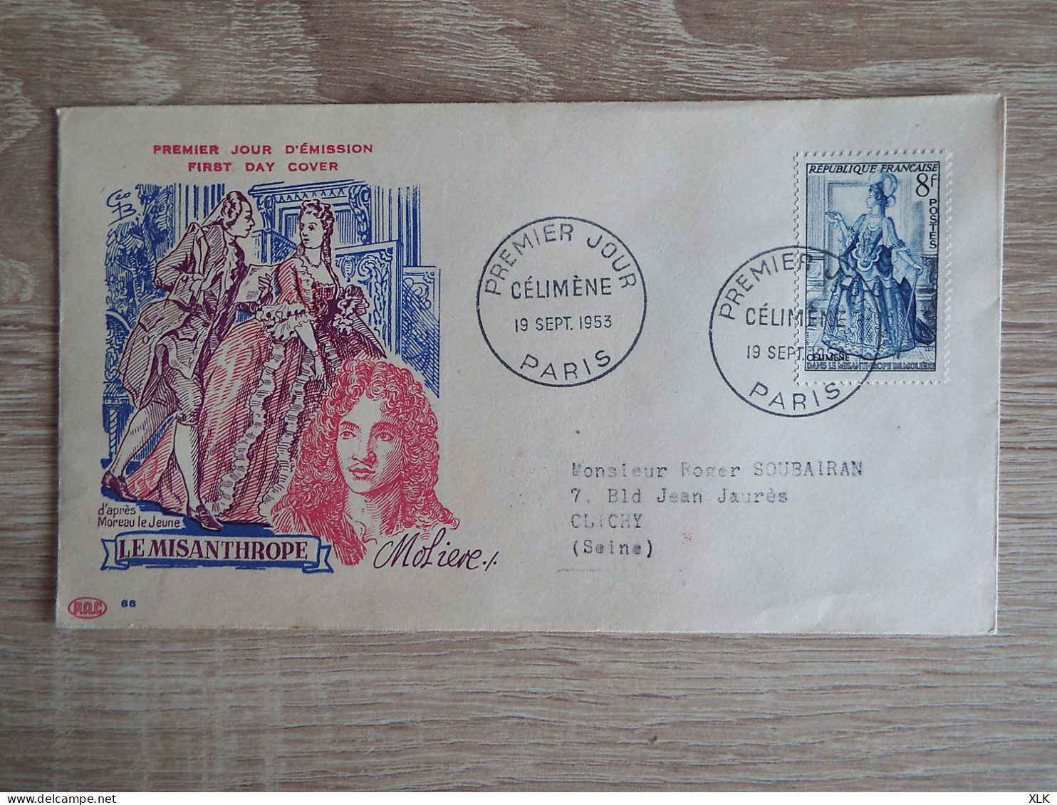 France - FDC - 1953 - Célimène - 1950-1959