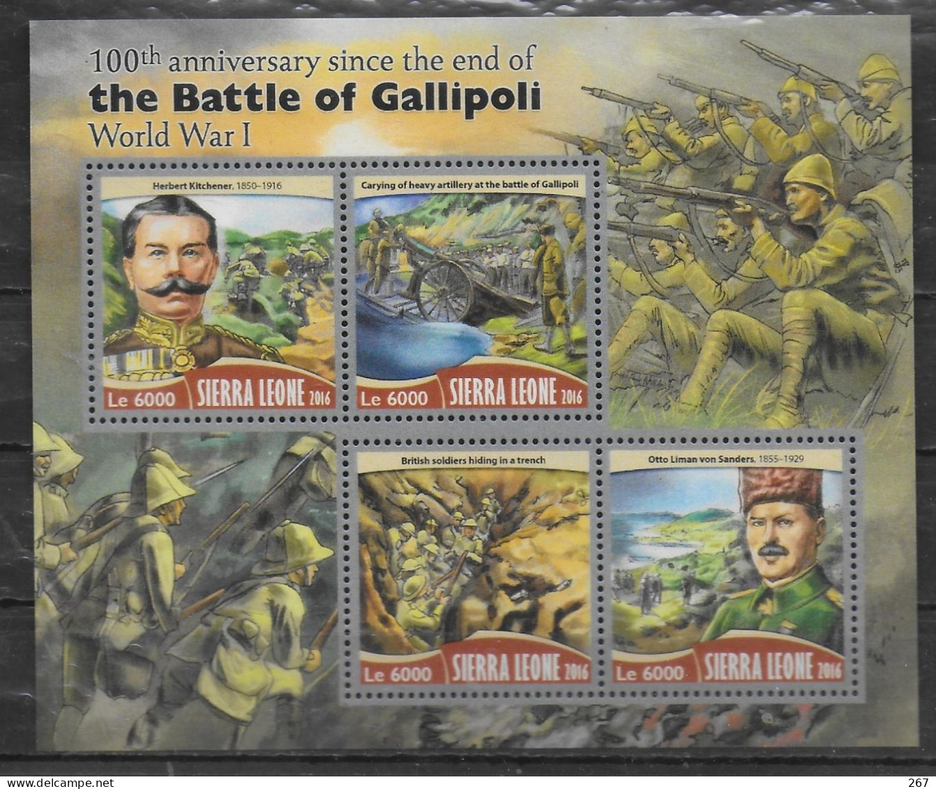 SIERRA LEONE  Feuillet  N°   * *   Guerre Bataille De Gallipoli - Altri & Non Classificati