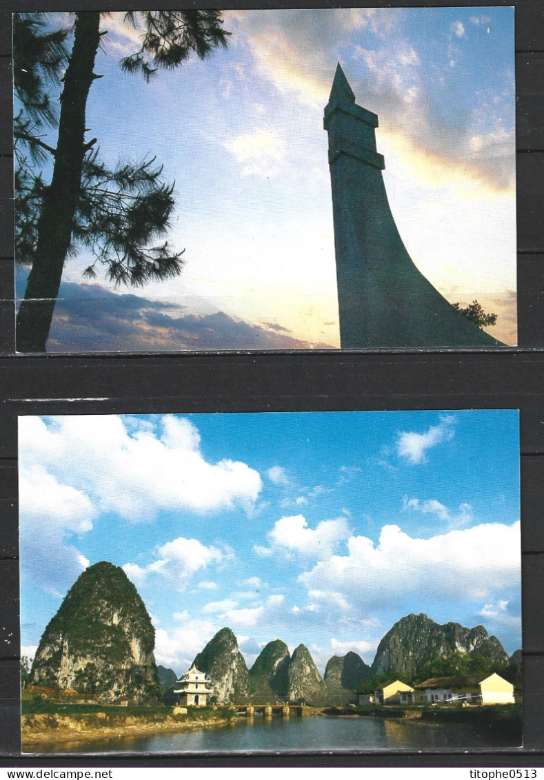 CHINE. 2 Cartes Postales Pré-timbrées De 1988. Guangxi. - Ansichtskarten