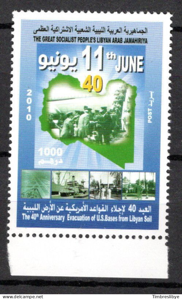 Libye 11.6.2010; Evacuation Des Troupes, Michel-N° 2948, MNH, Neuf ** - Libyen