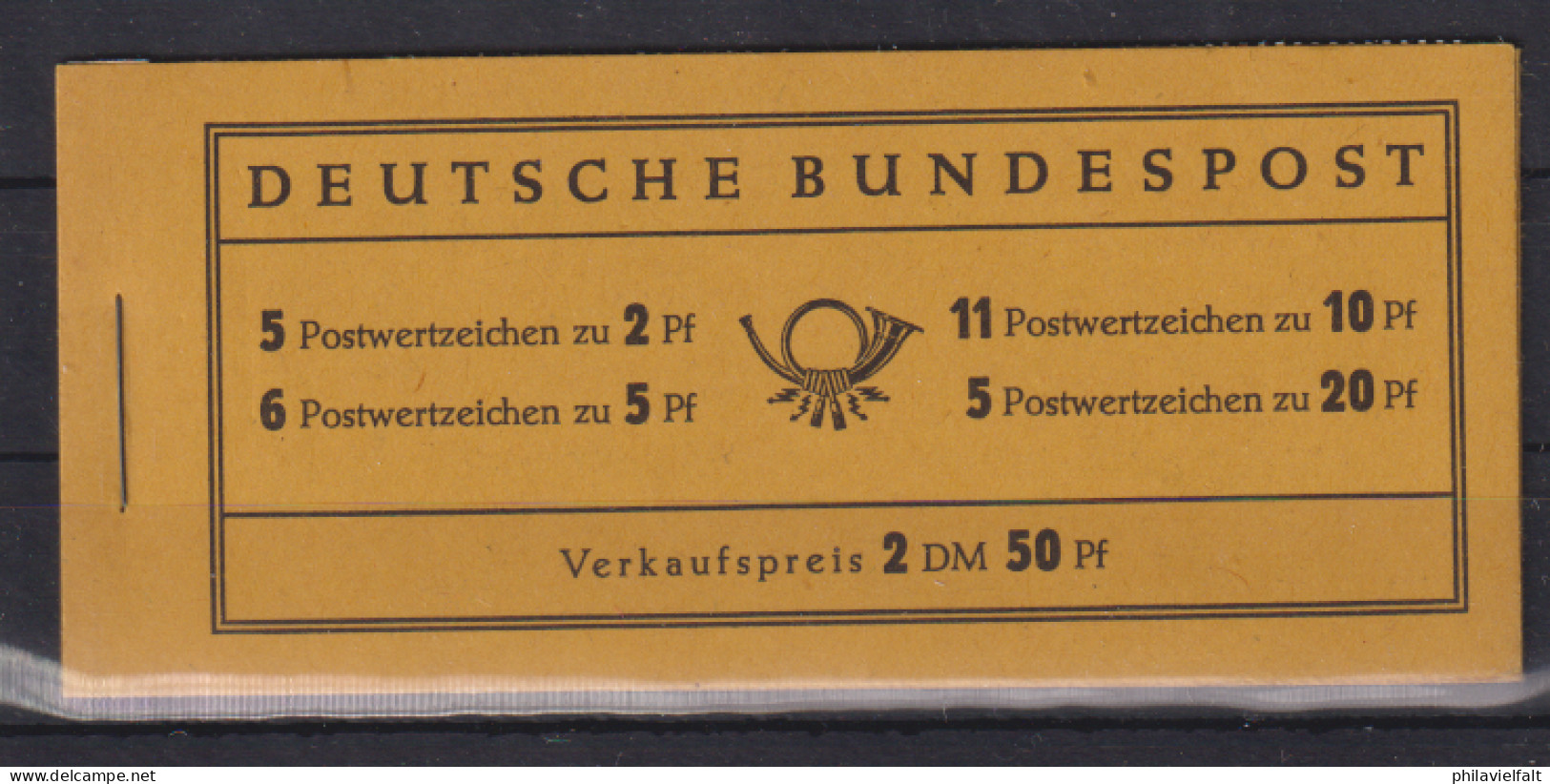 Bund Markenheftchen Heuss I MiNo. MH 2d ** - 1951-1970