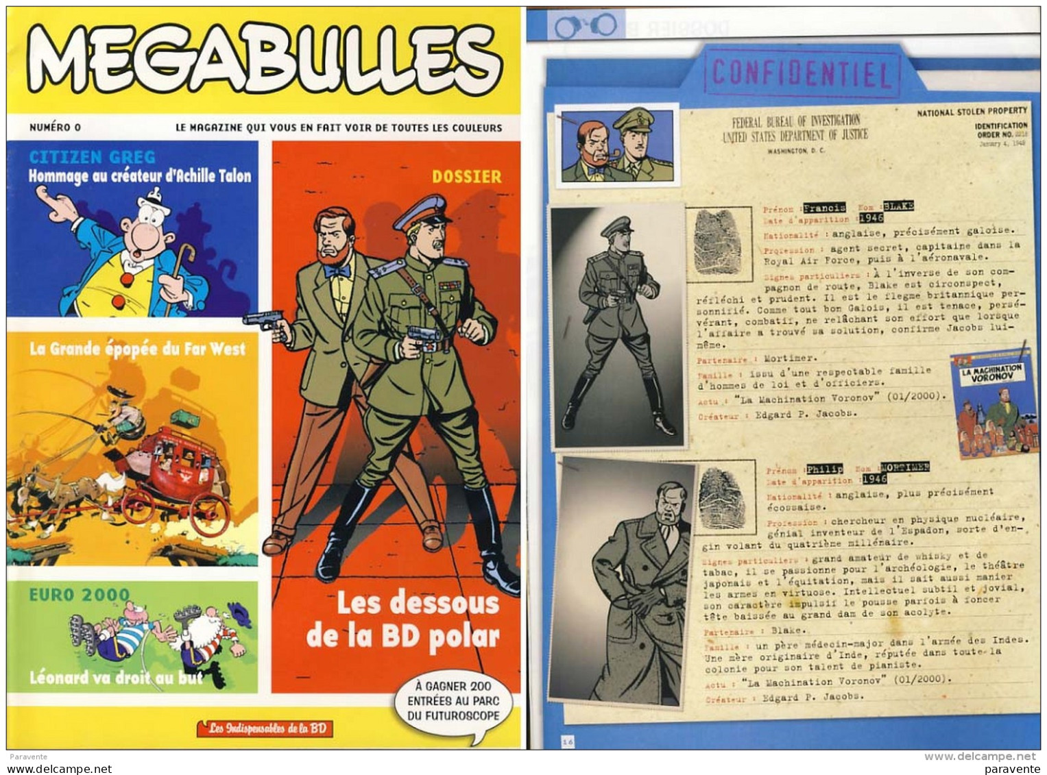 JUILLARD : Magazine MEGABULLES (blake Et Mortimer Voronov) - Juillard