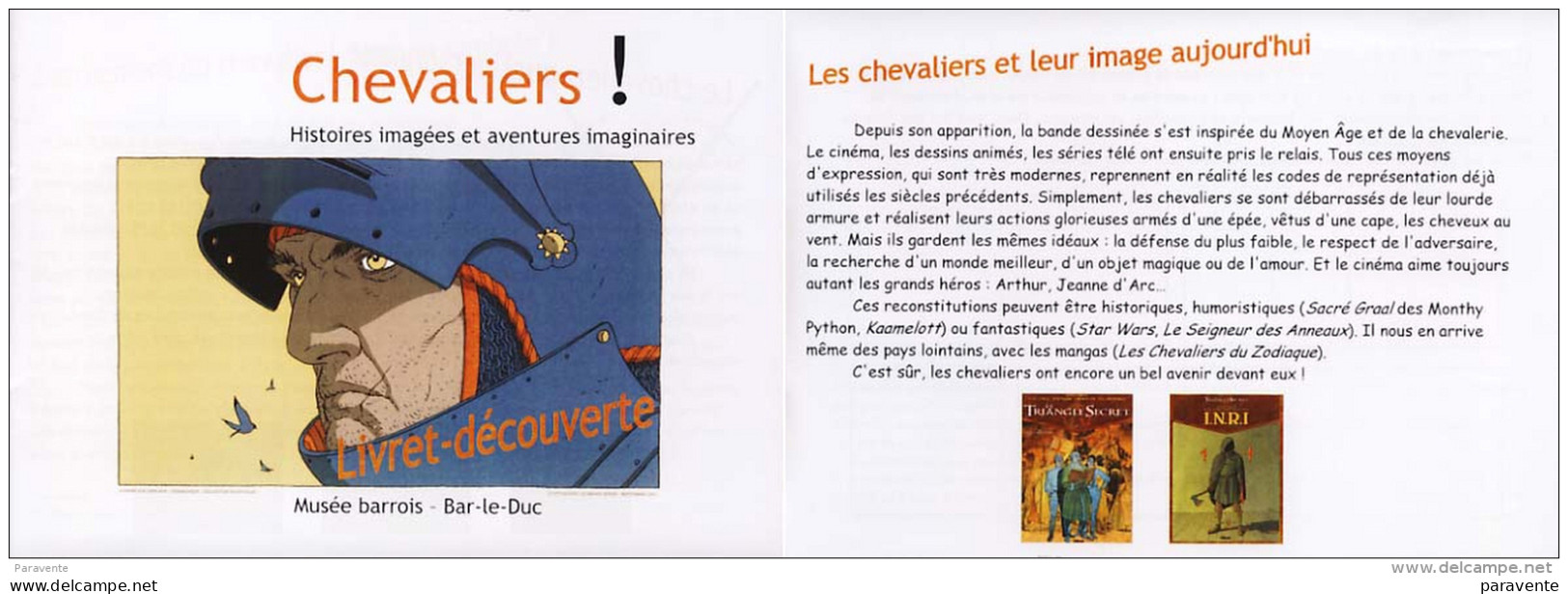 JUILLARD : Livret Decouverte Exposition CHEVALIERS - Juillard