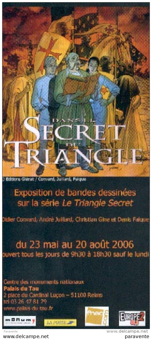 JUILLARD : Flyer Expo TRIANGLE SECRET à REIMS - Juillard