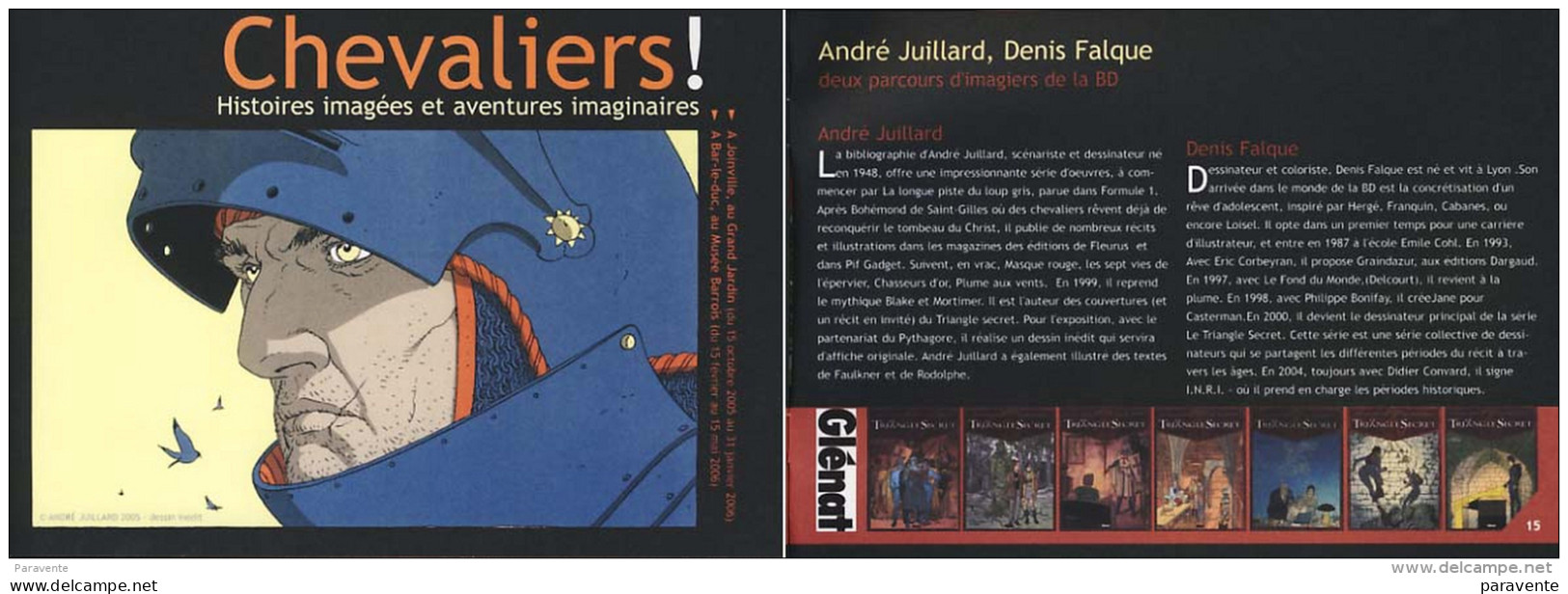 JUILLARD : Brochure Exposition CHEVALIERS - Juillard