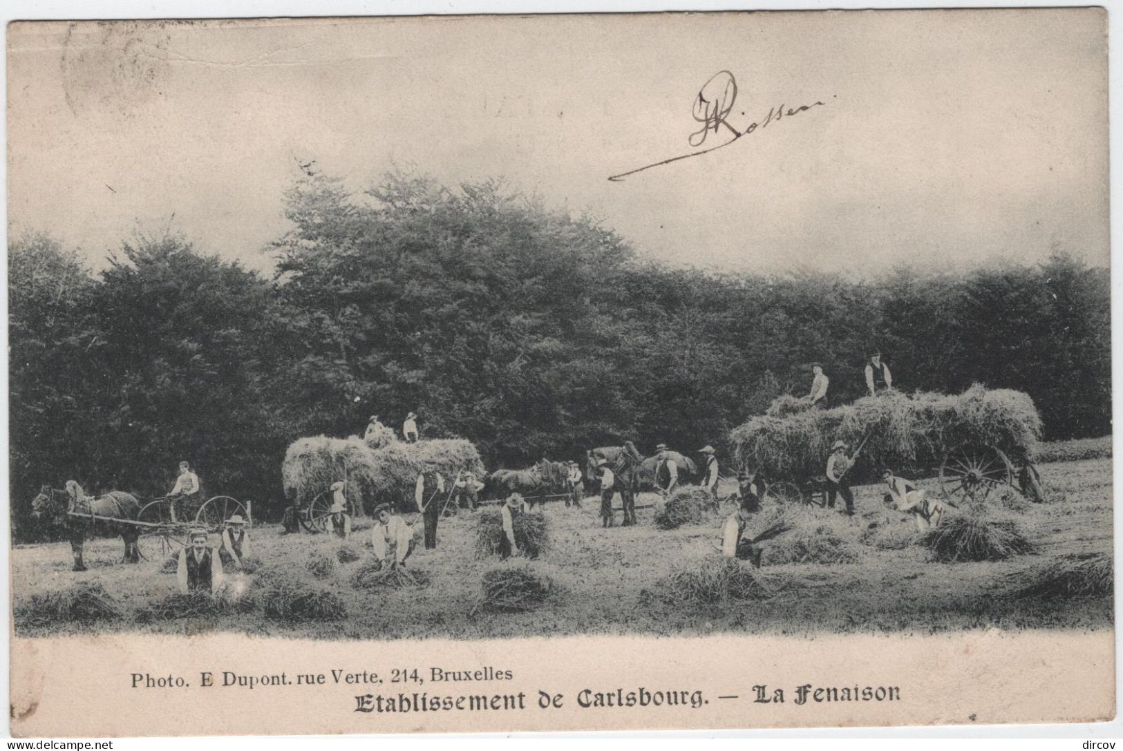 Paliseul - Deelgemeente Carlsbourg - Het Oogsten Van Hooi (Dupont) (gelopen Kaart Van Voor 1900 Met Zegel) - Paliseul