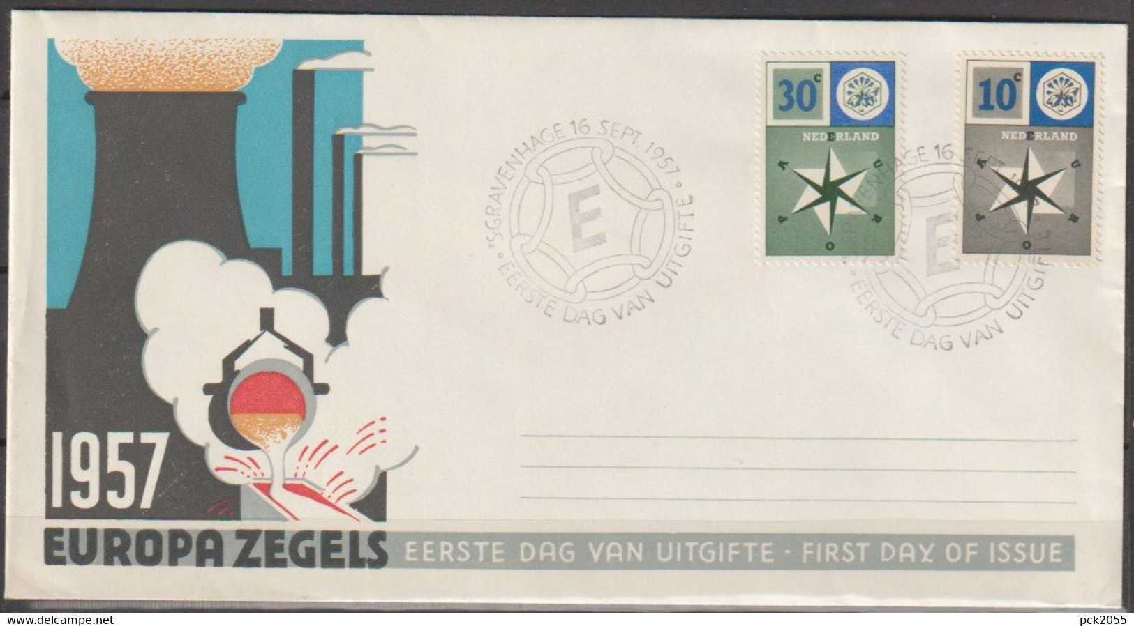 Niederlande FDC 1957 MiNr.704 - 705 Europa ( D 6950 ) Günstige Versandkosten - FDC