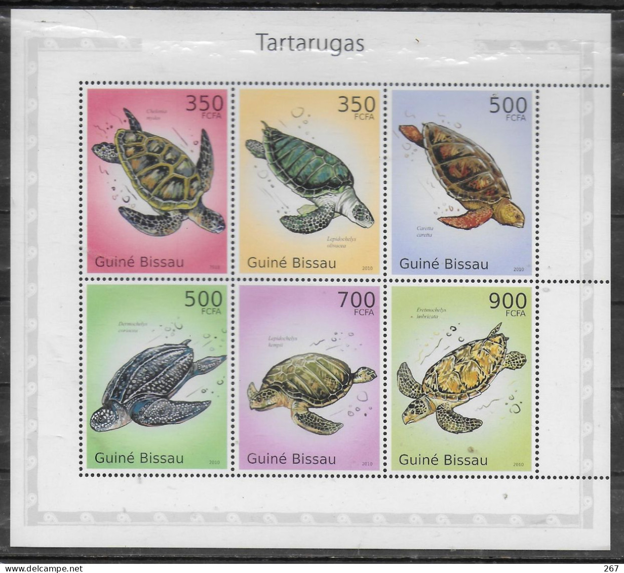 GUINEE BISSAU  Feuillet  N° 3559/64   * * ( Cote 18.50e )  Tortues - Turtles