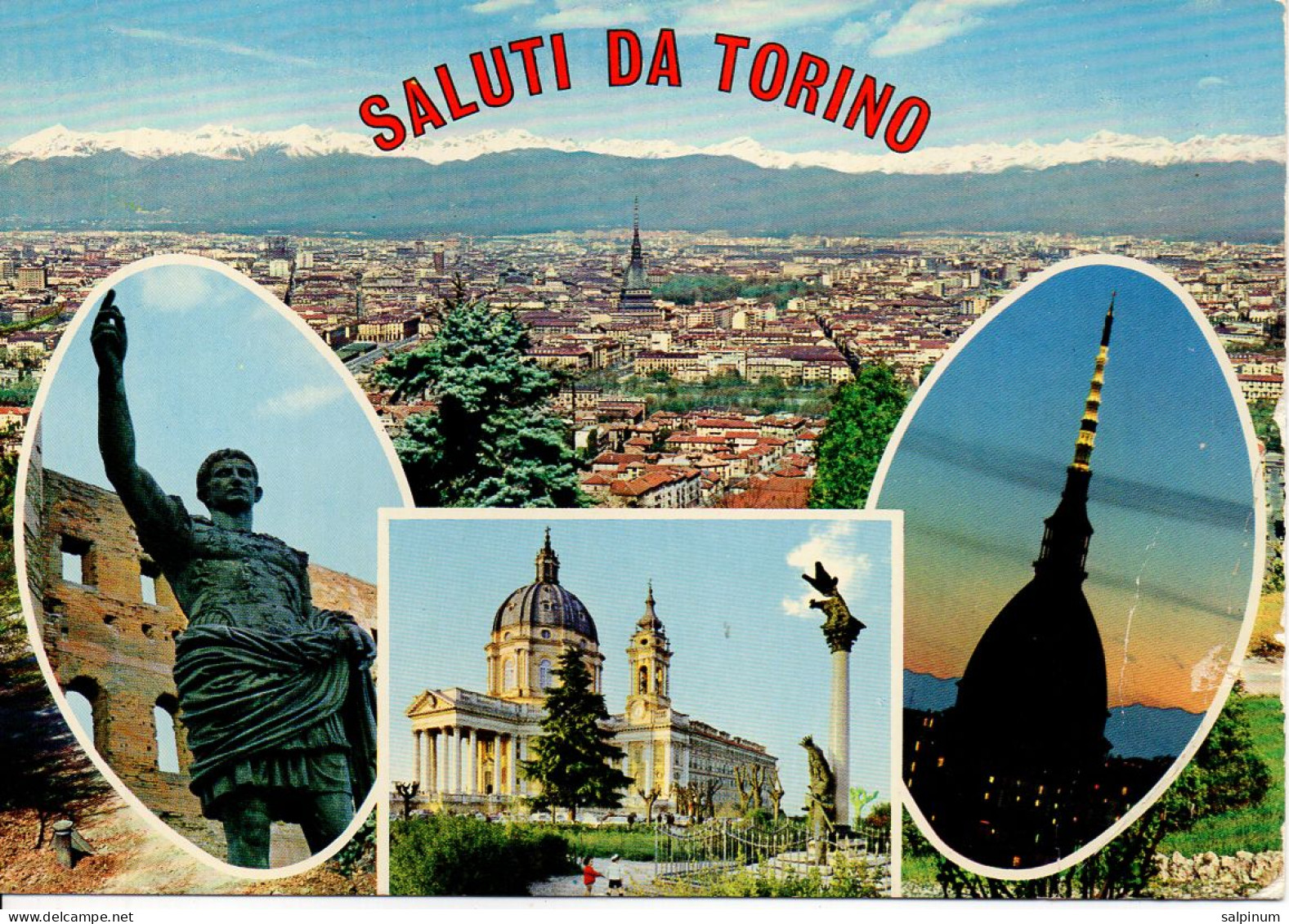 Torino, Vedutine- Viag. 1978 - Mehransichten, Panoramakarten