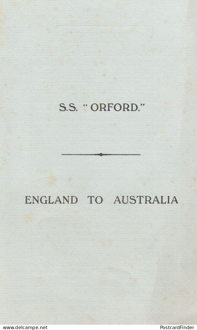 SS Orontes P&O Cruise Ship 1956 Australia Gibraltar Map Book -let - Gibraltar