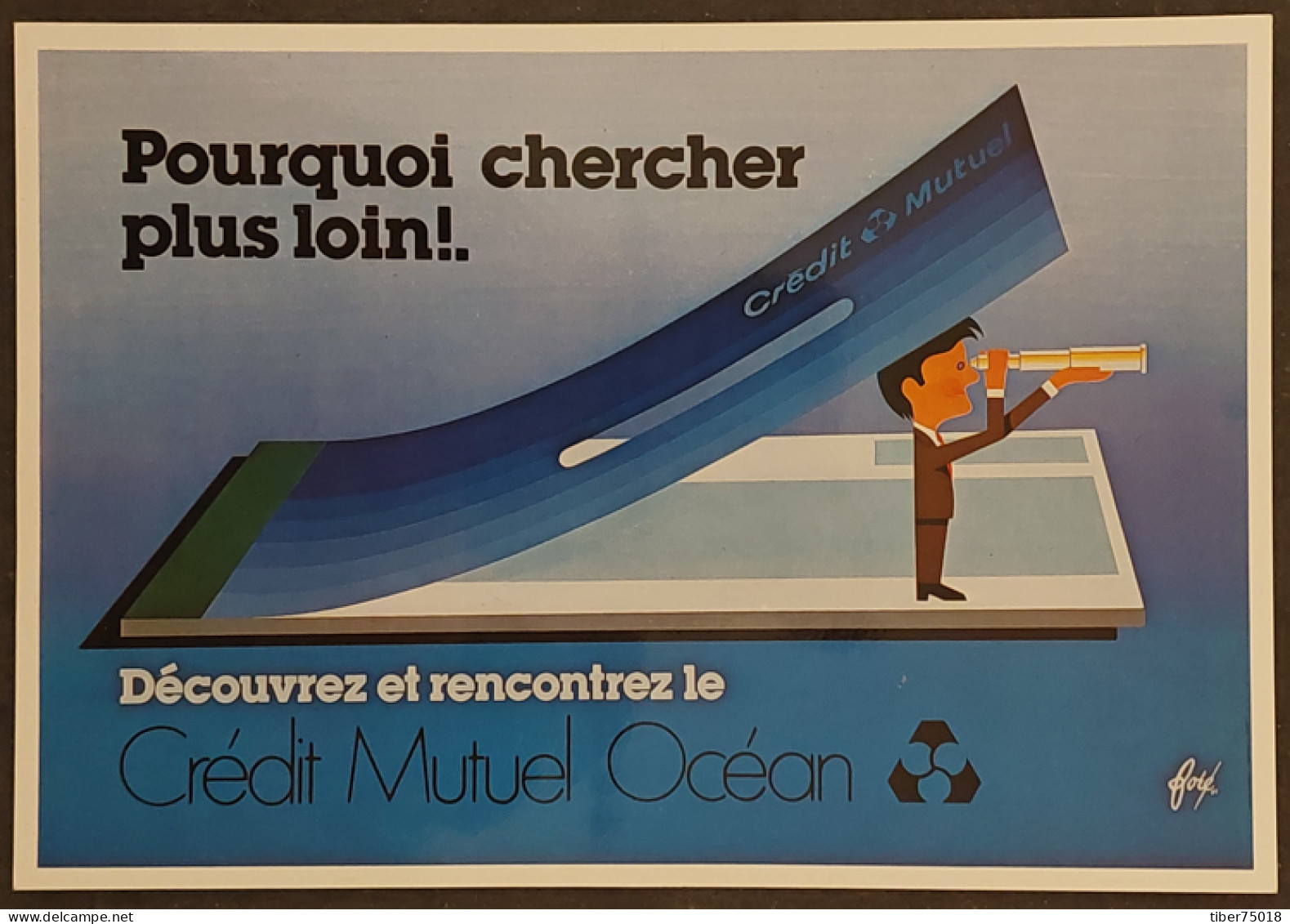 Carte Postale - Affiche Pour Le "Crédit Mutuel Océan" (1981) Illustration : Foré - Fore