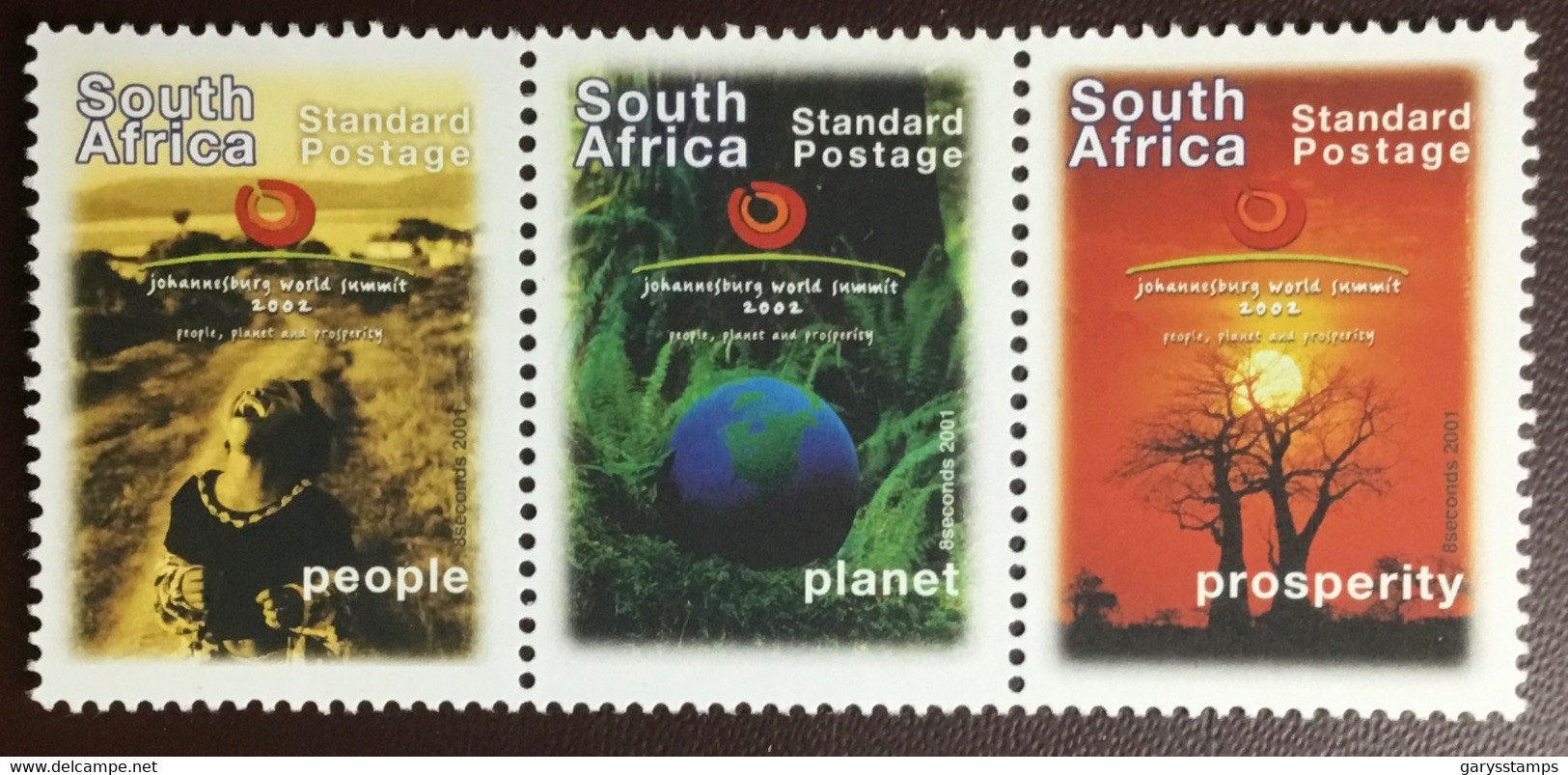 South Africa 2002 Sustainable Development Summit 1st Issue MNH - Unused Stamps