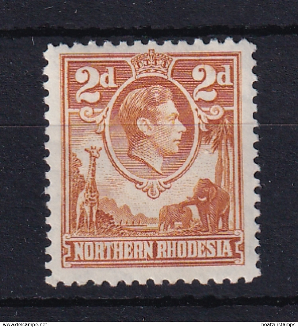 Northern Rhodesia: 1938/52   KGVI     SG31   2d  Yellow-brown    MH - Northern Rhodesia (...-1963)