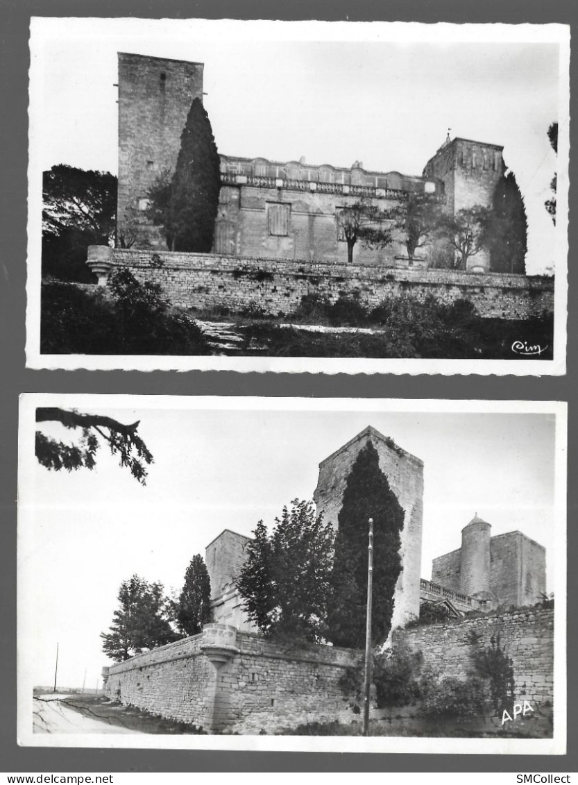 Sommières, Chateau De Villevieille, Lot De 2 Cartes (A19p75) - Sommières