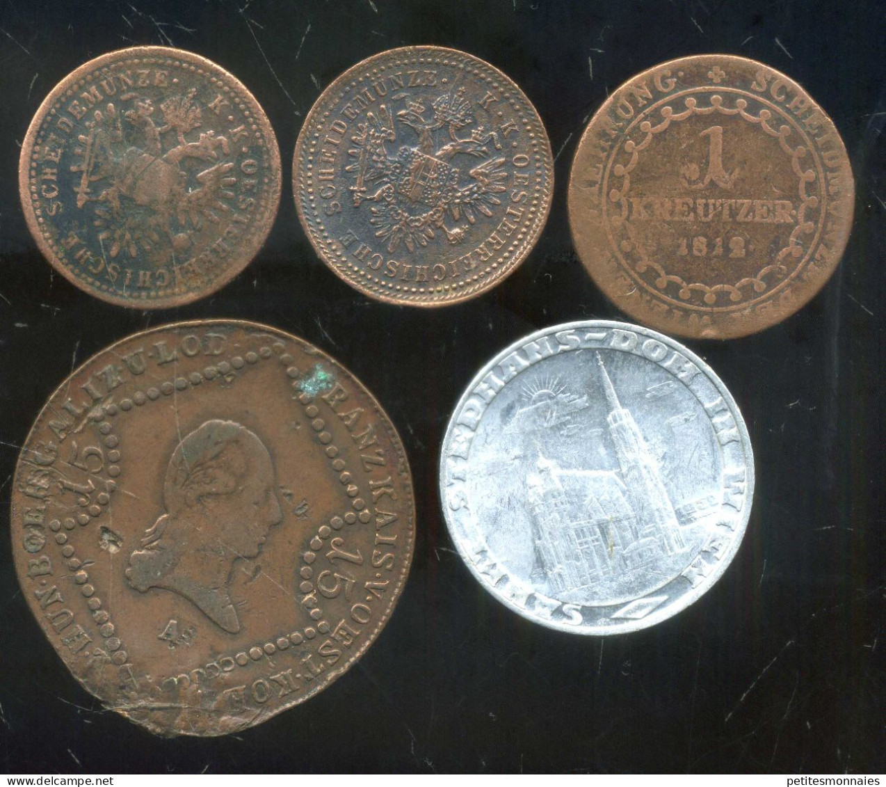 AUTRICHE  Lot De 5 Monnaies  Ancienne  ( 36  ) E - Mezclas - Monedas