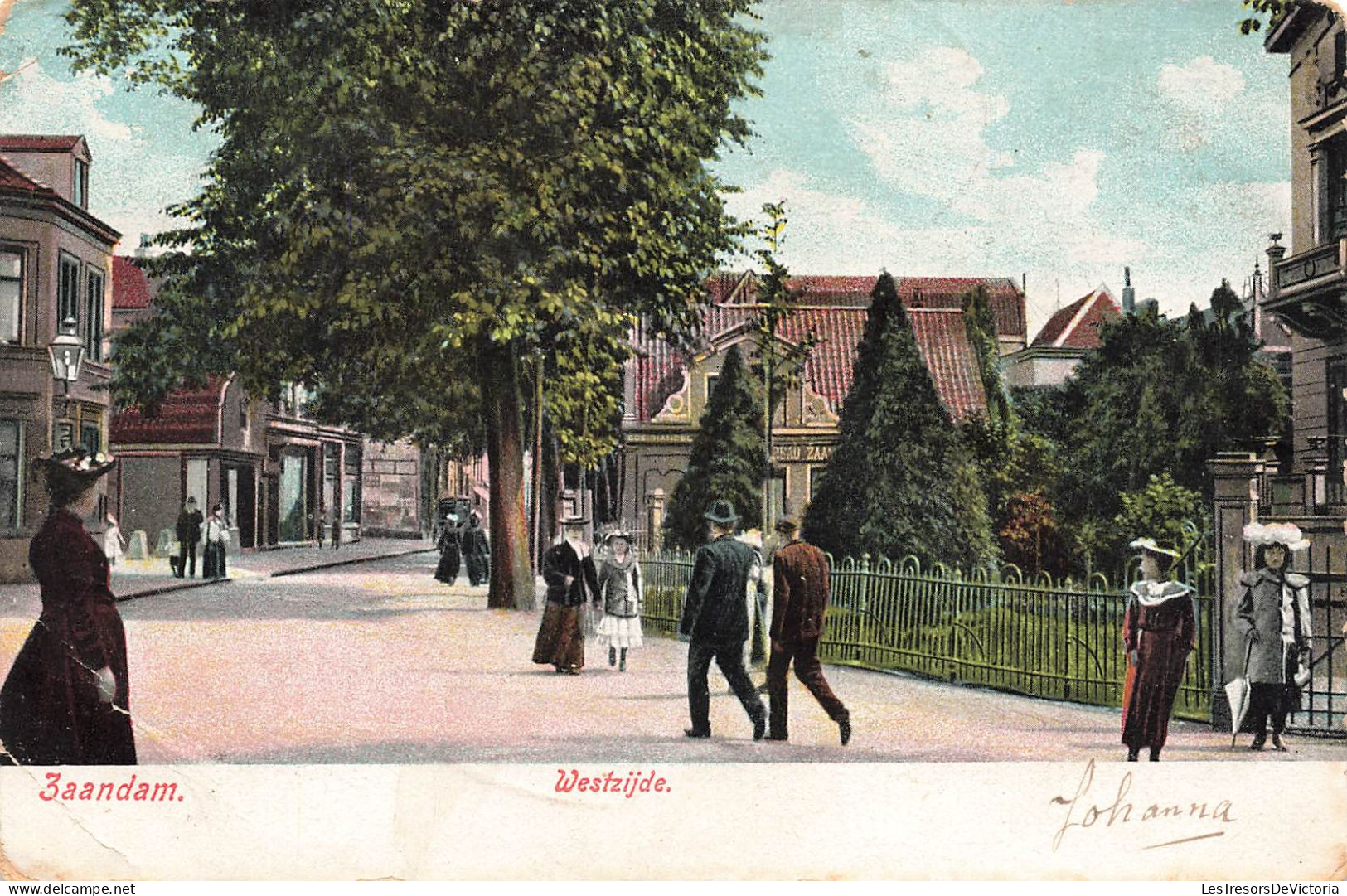 PAYS-BAS - Zaandam - Westzijde - Vue Sur Une Allée - Animé - Vue Générale - Carte Postale Ancienne - Zaandam