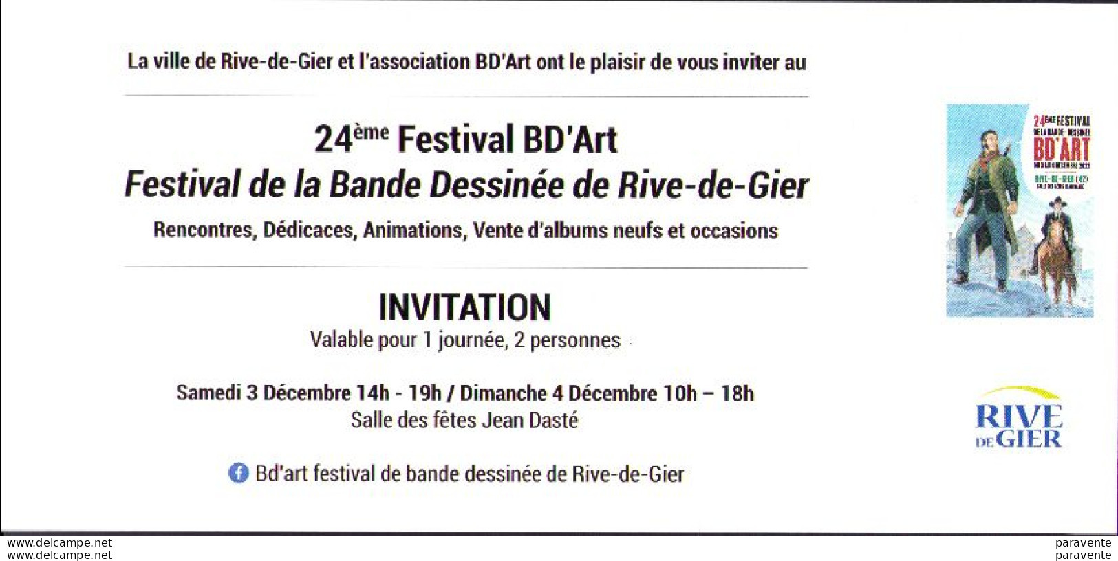 TADUC : Carte Invitation Salon BD'ART 2022 - Tarjetas Postales