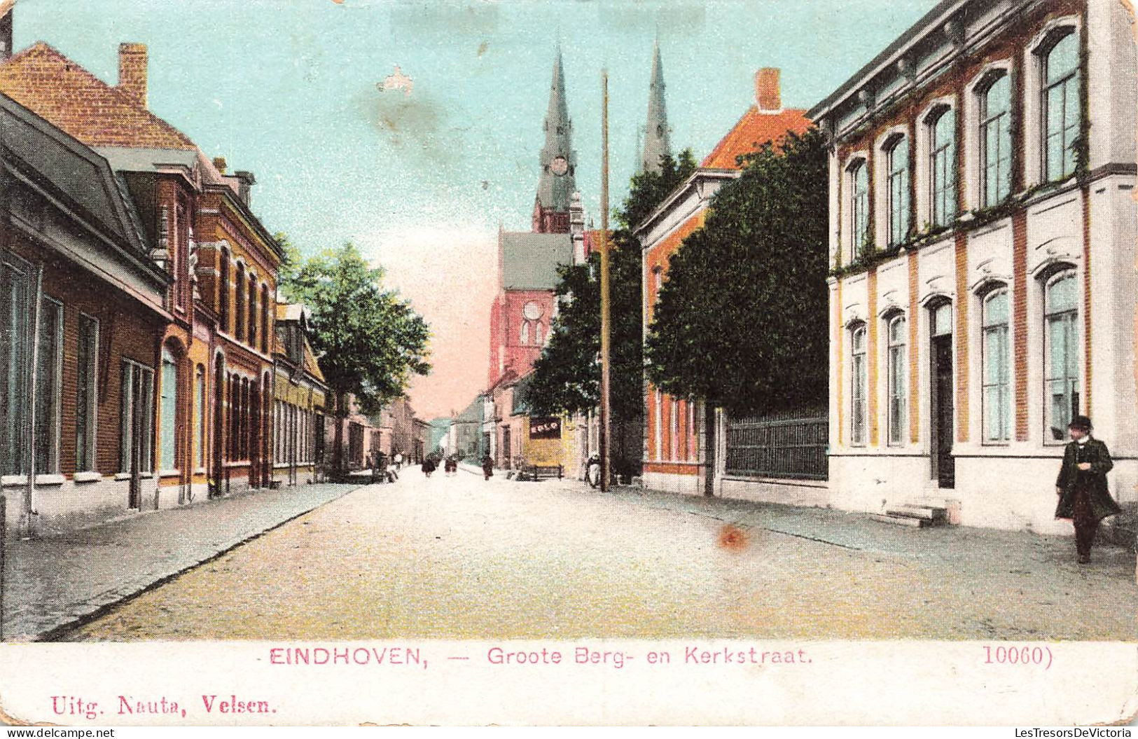 PAYS BAS - Eindhoven - Groote Berg En Kerkstraat - Colorisé - Carte Postale Ancienne - Eindhoven