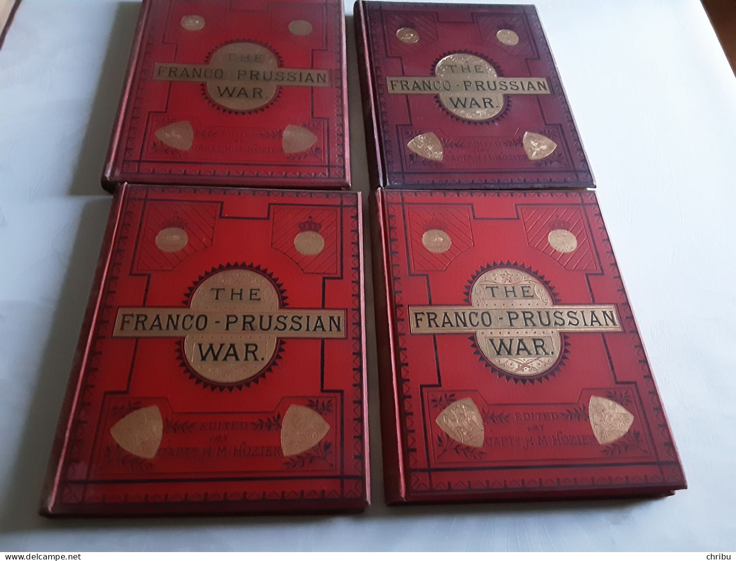 THE FRANCO PRUSSIAN WAR EDITED BY CAPT H.M. HOZIER LOT DE 7 LIVRES - Other & Unclassified