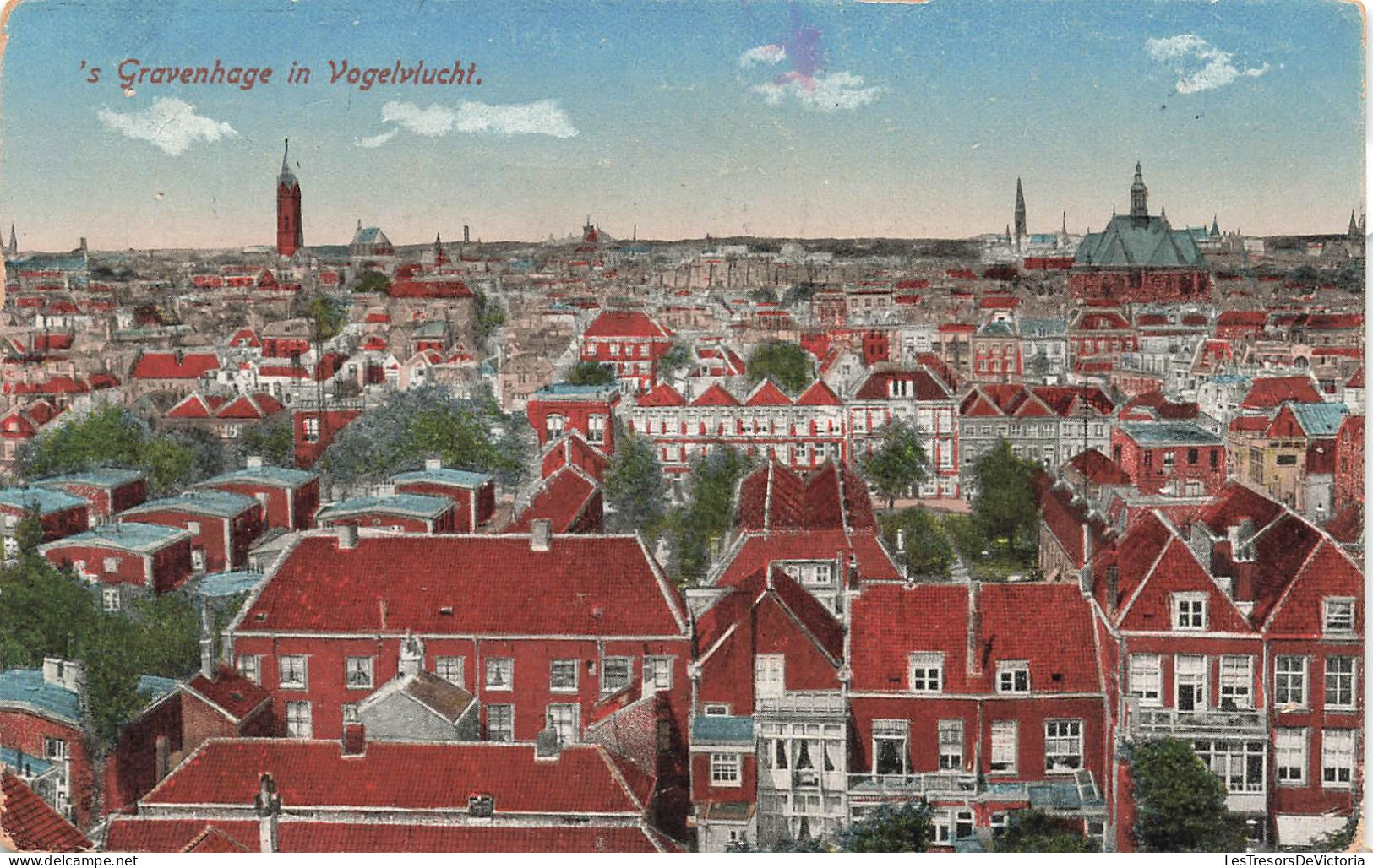 PAYS BAS - 'S Gravenhage In Vogelvlucht - Colorisé - Carte Postale Ancienne - Den Haag ('s-Gravenhage)