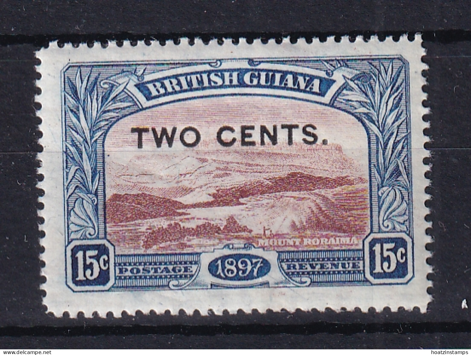 British Guiana: 1899   Queen Victoria's Jubilee - Surcharge   SG224   2c On 15c    MH - Brits-Guiana (...-1966)