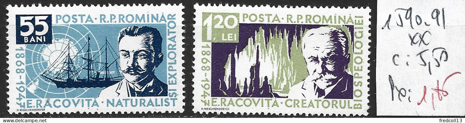 ROUMANIE 1590-91 ** Côte Côte 5.50 € - Unused Stamps
