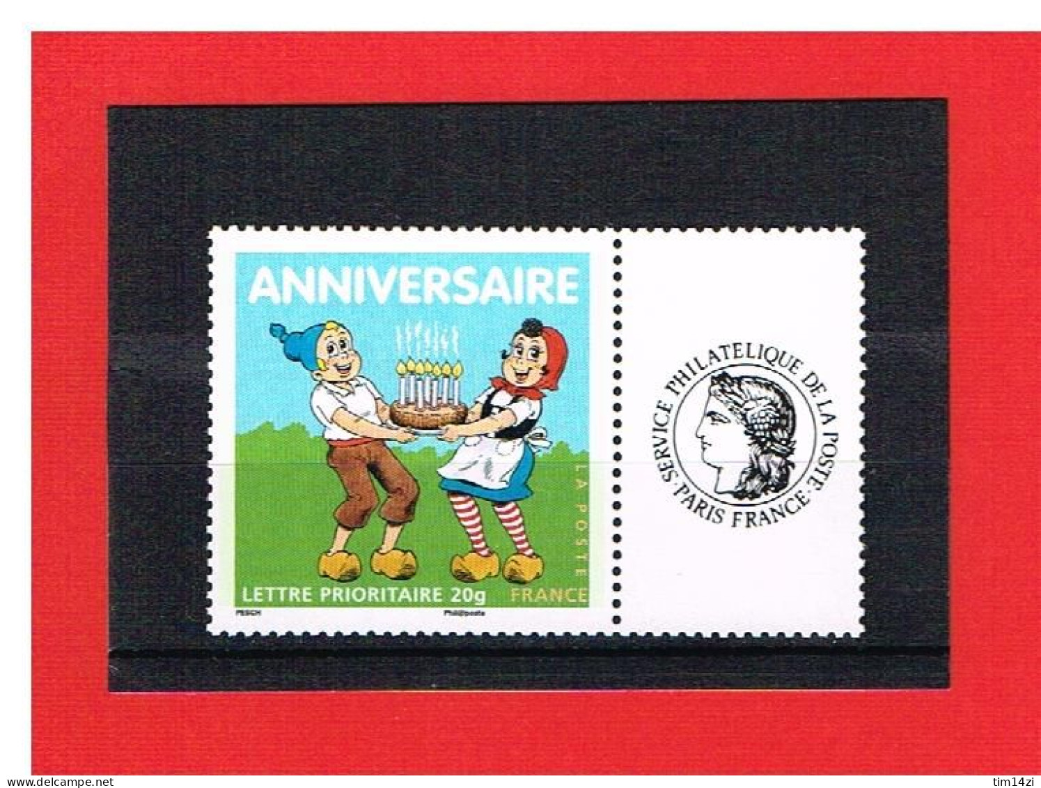PERSONNALISE- 2007 - N°4081A - ANNIVERSAIRE  AVEC VIGNETTE CERES - Y & T- COTE : 4 EUROS - Unused Stamps