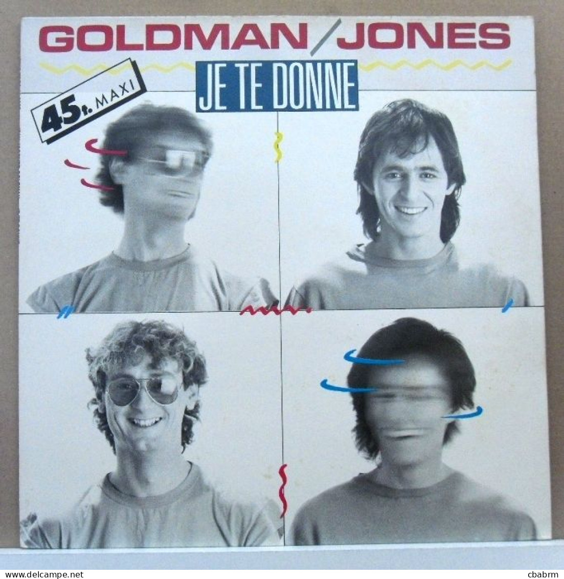 MAXI 45 TOURS JEAN-JACQUES GOLDMAN JE TE DONNE - EPIC A 12 6668 En 1985 - 45 Rpm - Maxi-Singles