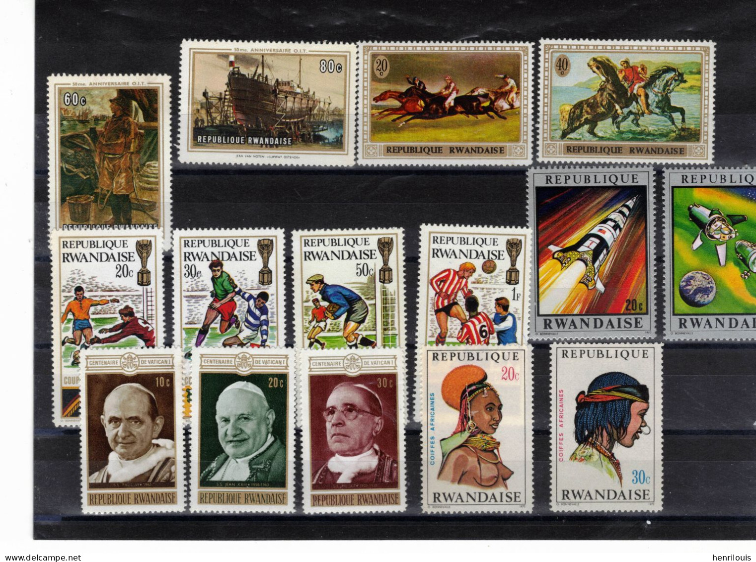 RWANDA   Lot De Timbres  ( Ref 057 ) Voir 6 Sca&ns + Descriptif - Alla Rinfusa (max 999 Francobolli)