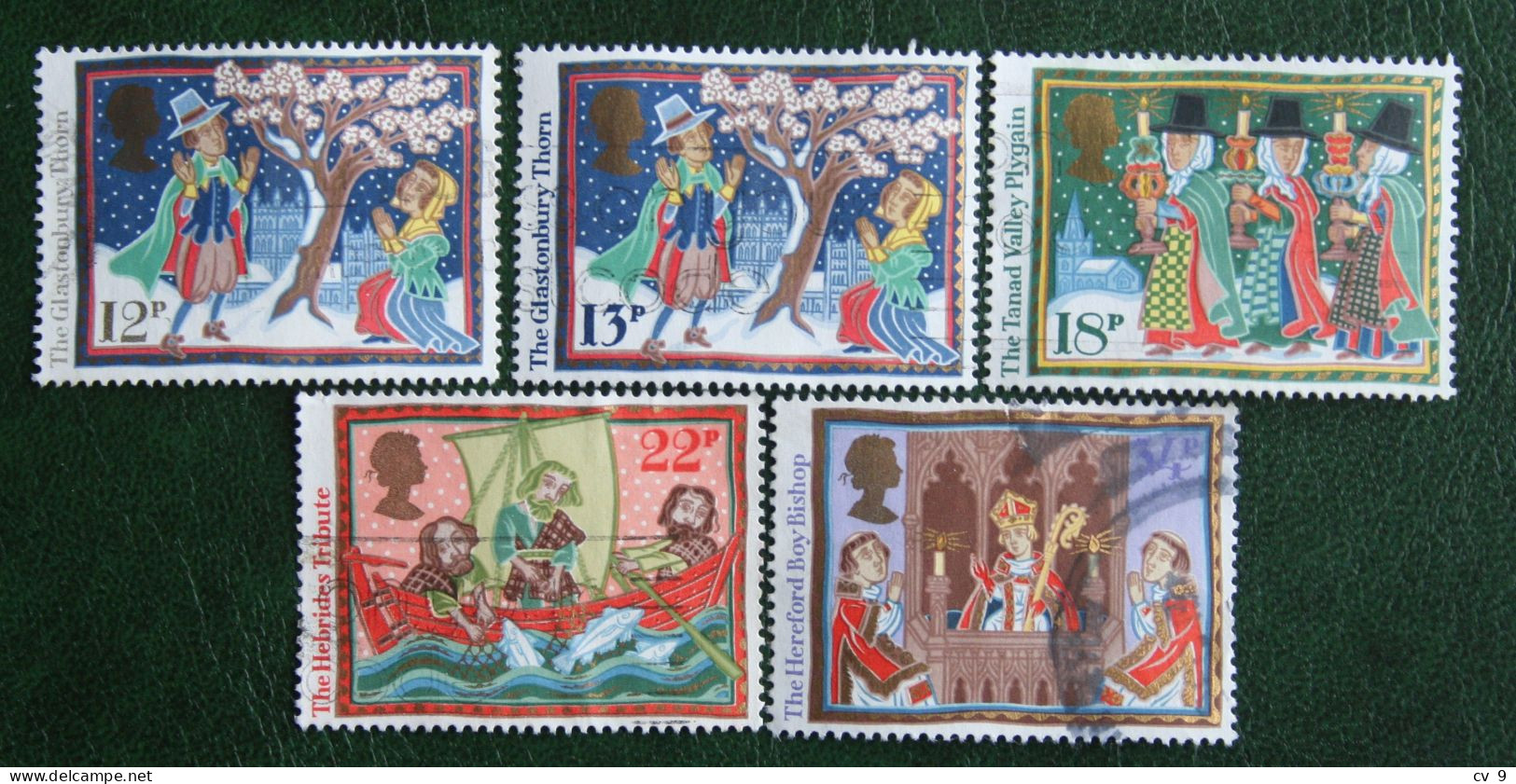 Natale Weihnachten Noel Christmas Mi 1091-93 1095-6 1986 Used Gebruikt Oblitere ENGLAND GRANDE-BRETAGNE GB GREAT BRITAIN - Used Stamps