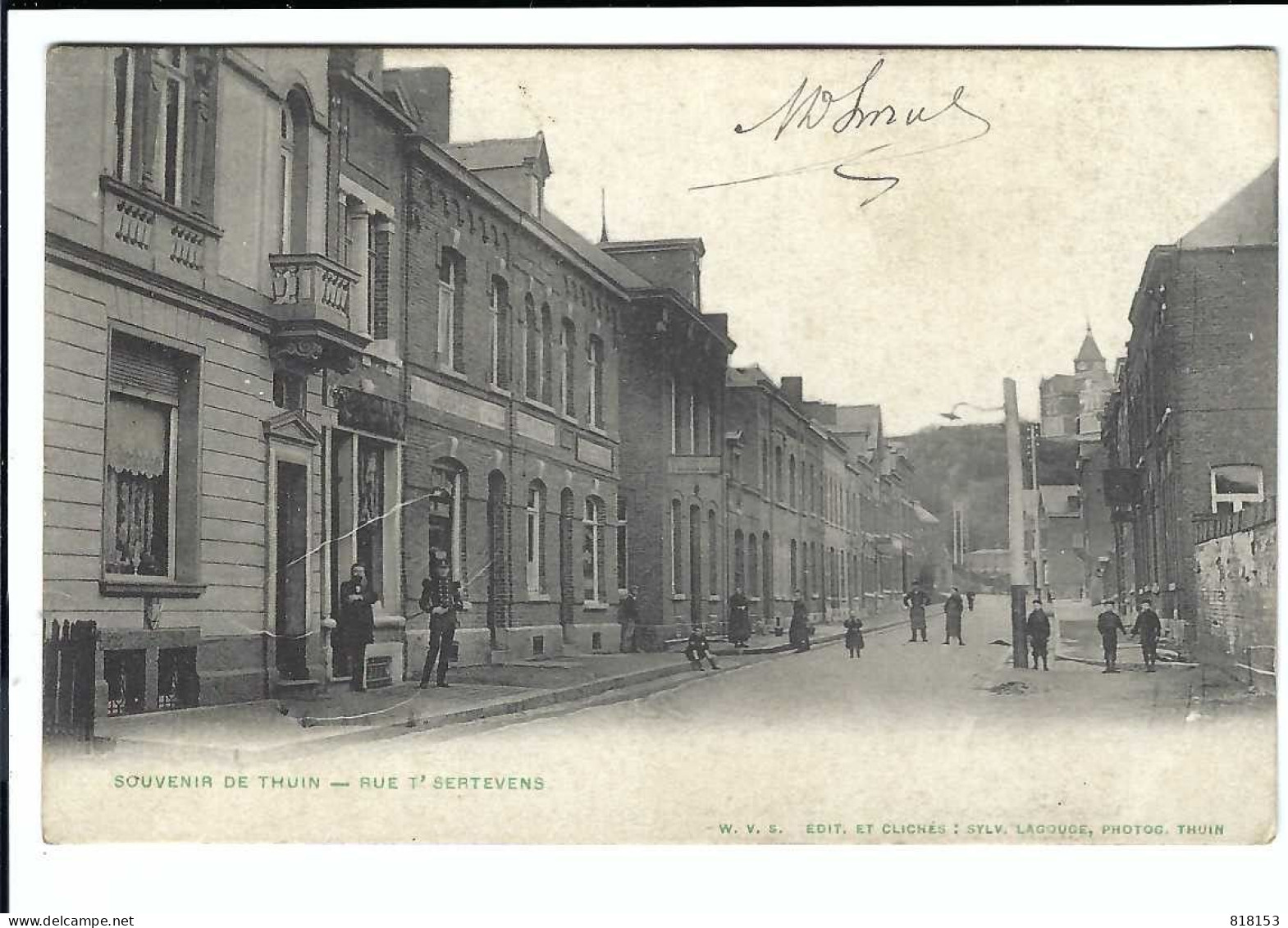 THUIN  RUE T'SERTEVENS  1906 - Thuin