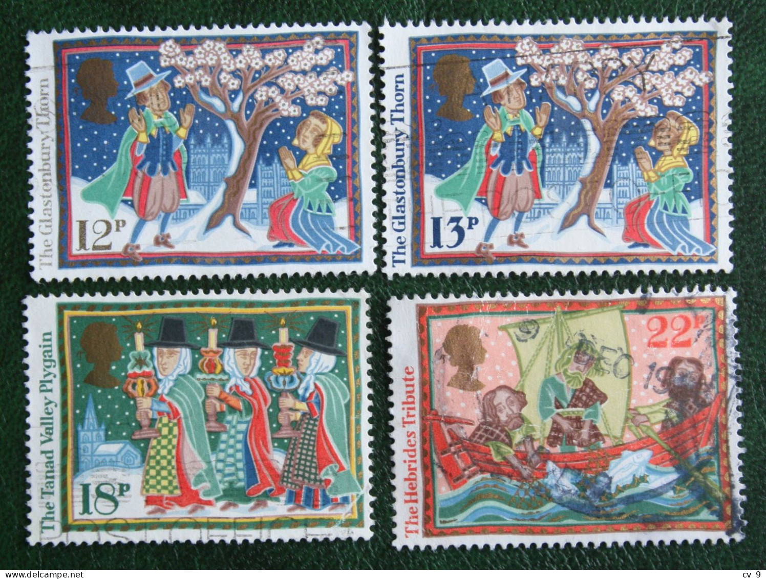 Natale Weihnachten Noel Christmas Mi 1091-1093 1096 1986 Used Gebruikt Oblitere ENGLAND GRANDE-BRETAGNE GB GREAT BRITAIN - Usados