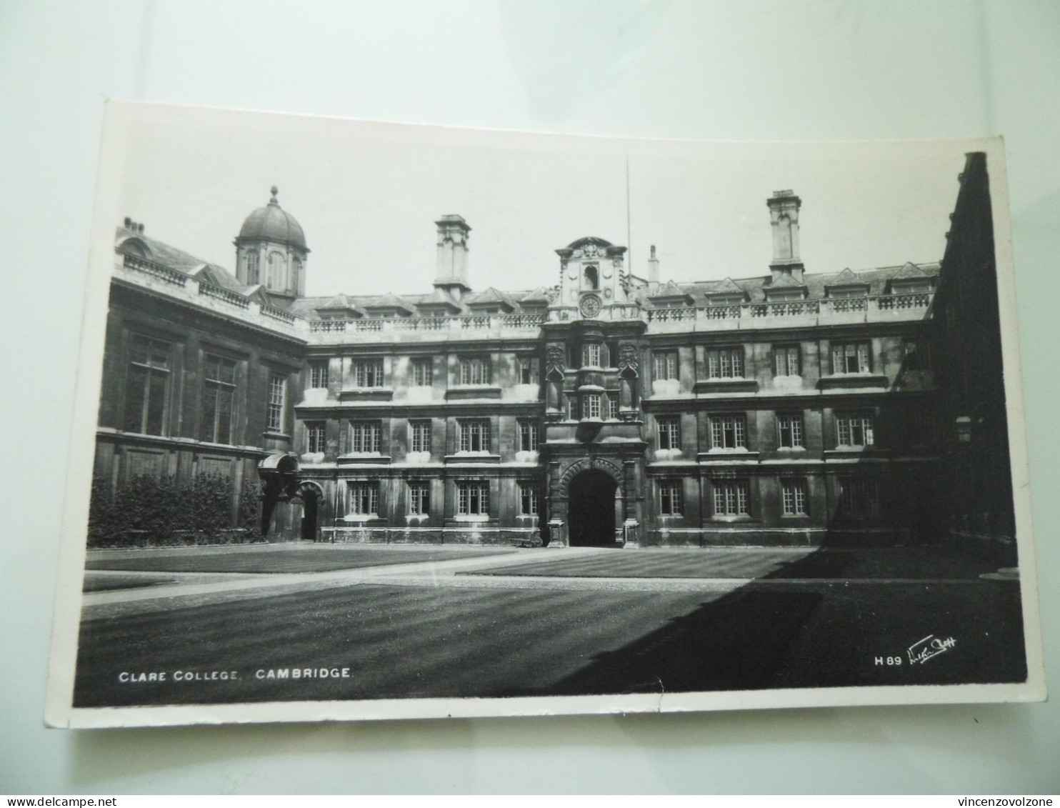 Cartolina Viaggiata "CLARE COLLEGE Cambridge" 1958 - Cambridge