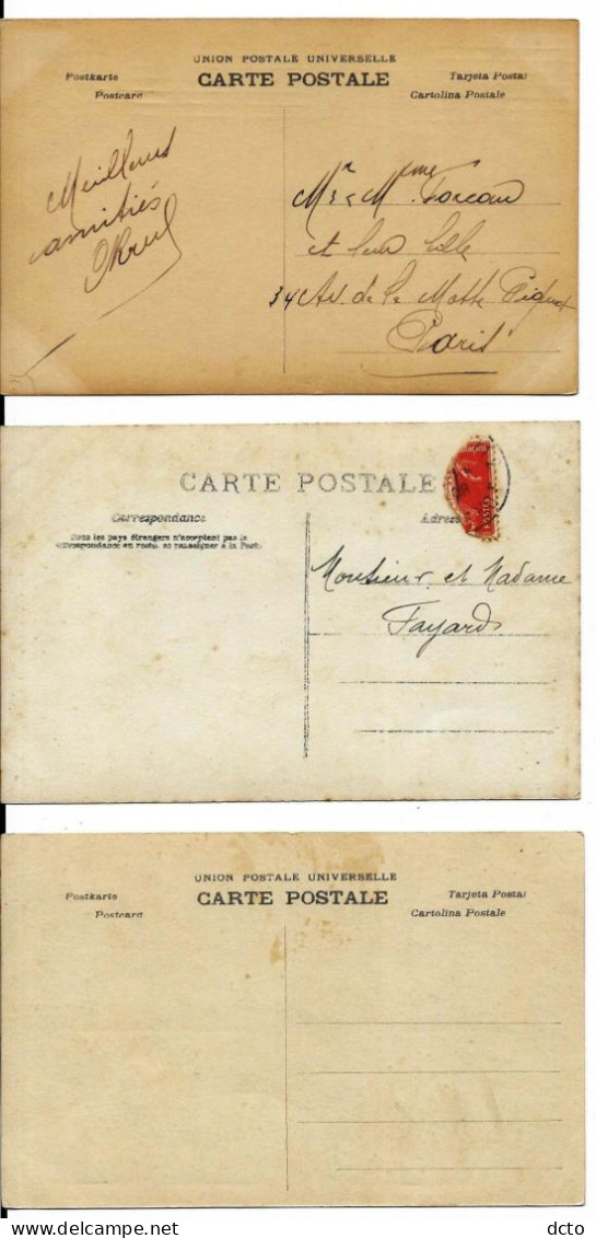 3 Cpa Faire-part De Naissance Dont 2 : Enfant Sort De L'enveloppe, 1908 19011 - Birth