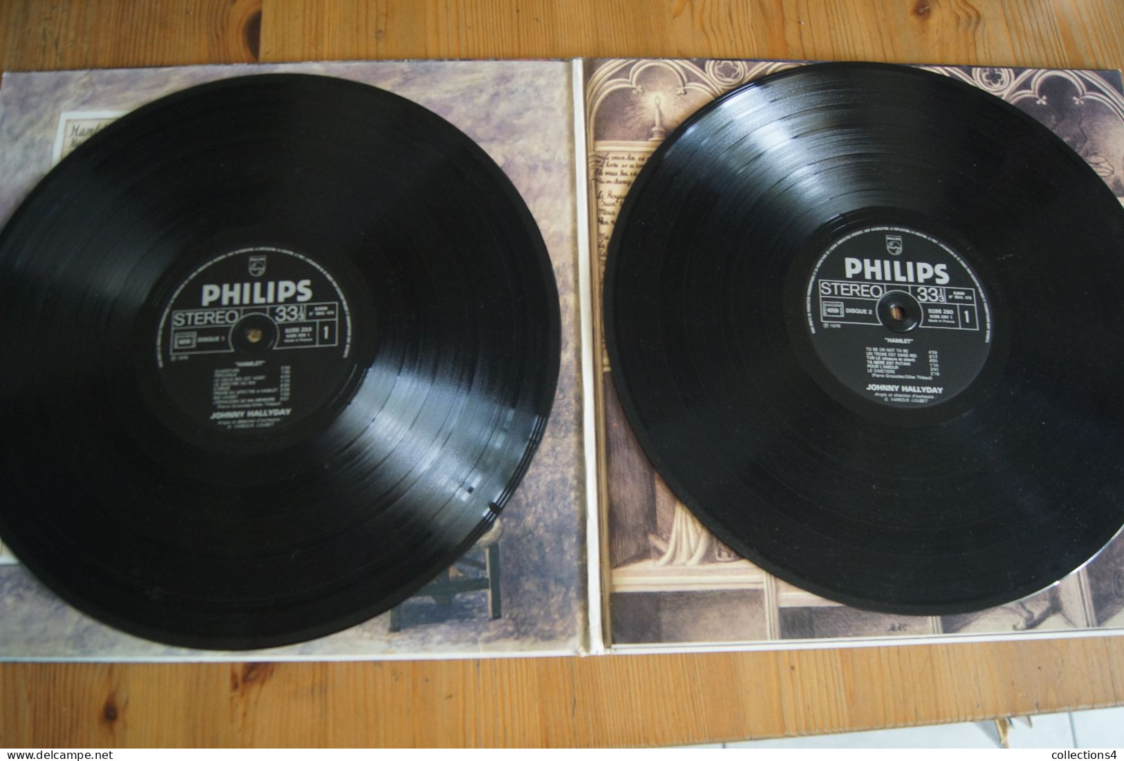 JOHNNY HALLYDAY HAMLET DOUBLE LP ORIGINAL 1976 VALEUR+  COMPLET AVEC 2 POSTERS - Rock