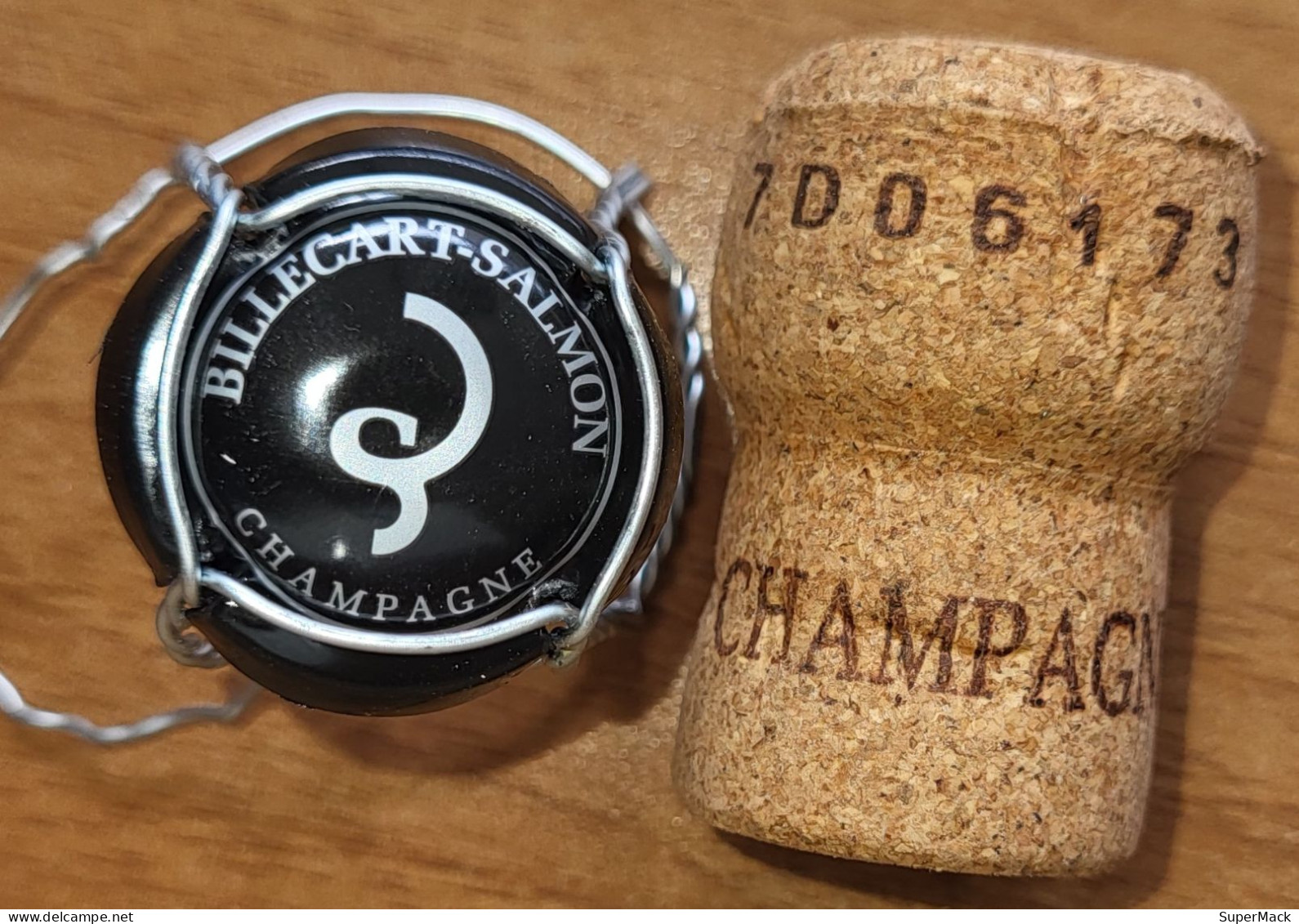 Capsule & Bouchon Champagne BILLECART-SALMON Série 02 Initiales Stylisées, Noir & Argent N°52 - Billecart Salmon