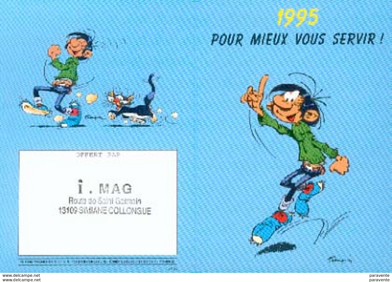 GASTON LAGAFFE : Calendrier DALIX 1995 (2) - Franquin