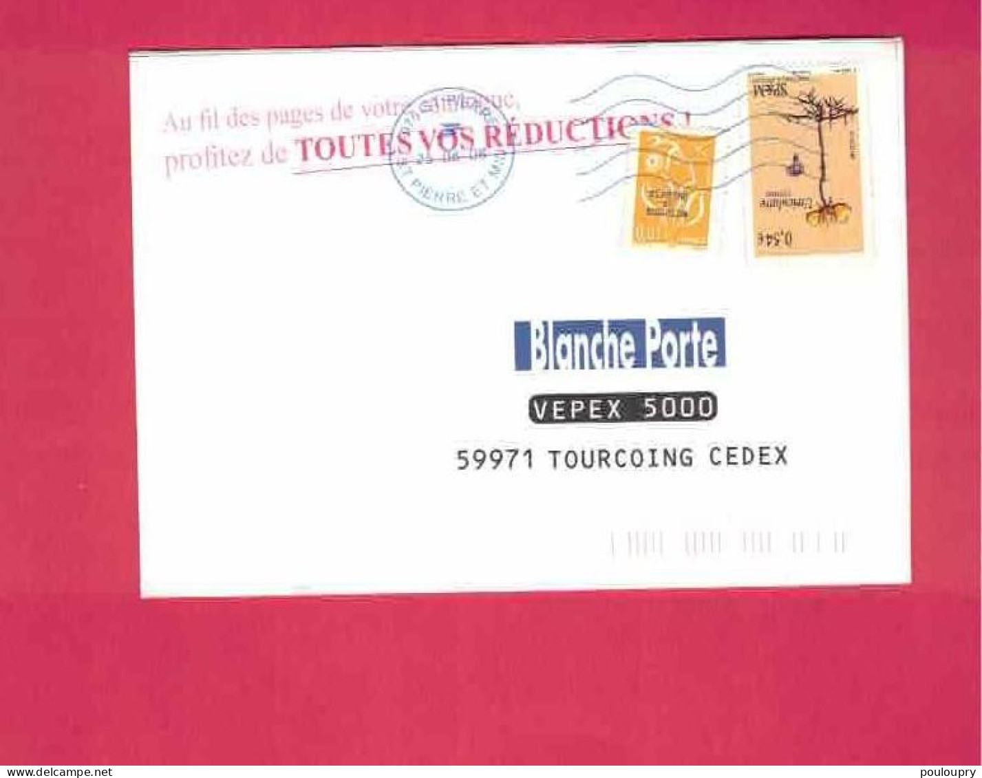 Lettre De 2008 Pour La France - YT N° 901 Et 829 - Flore - Plante Vasculaire Carnivore - Uriculaire Cornue - Brieven En Documenten