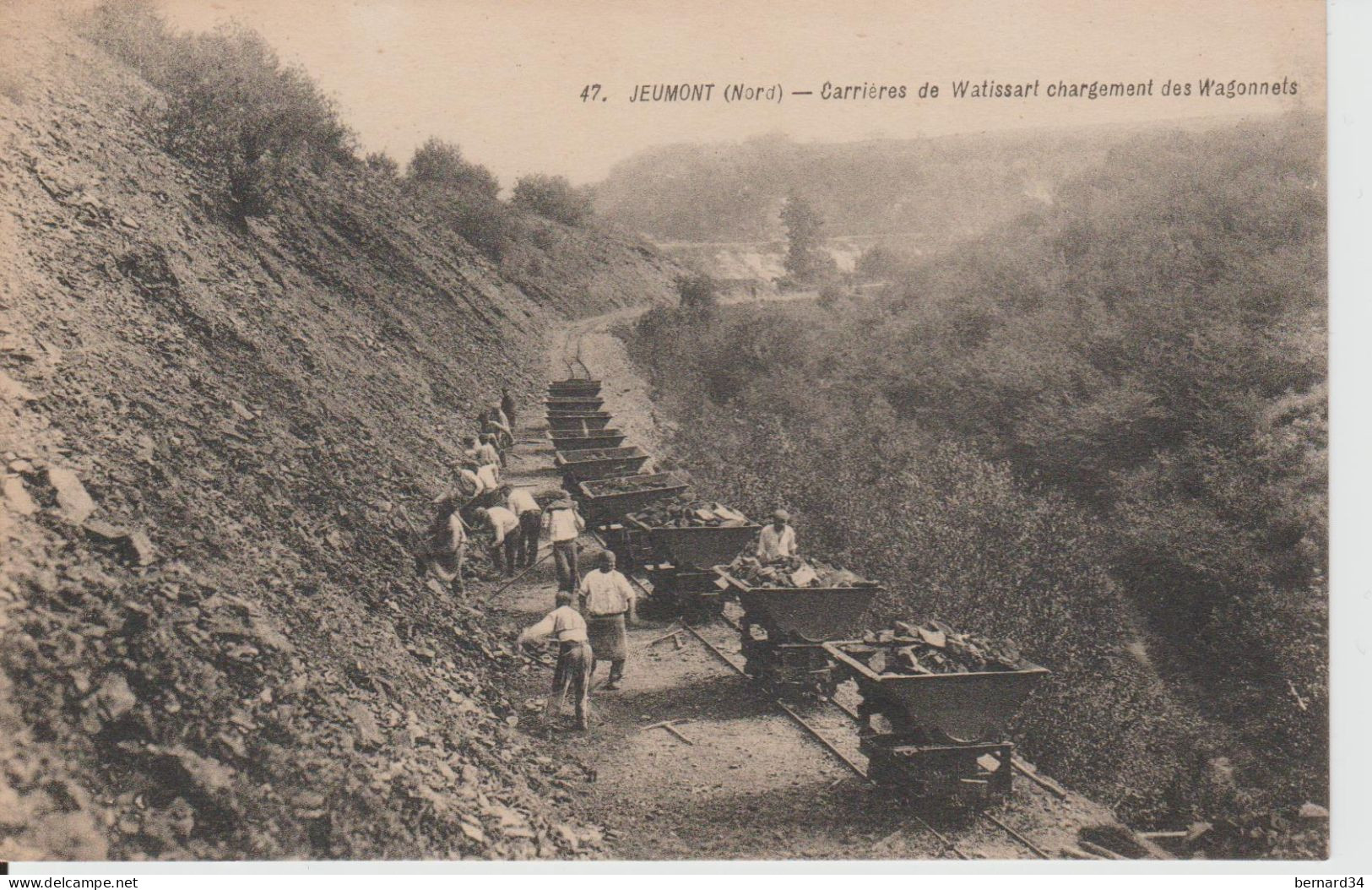 JEUMONT CARRIERES DU WATISSART LES WAGONNETS - Jeumont