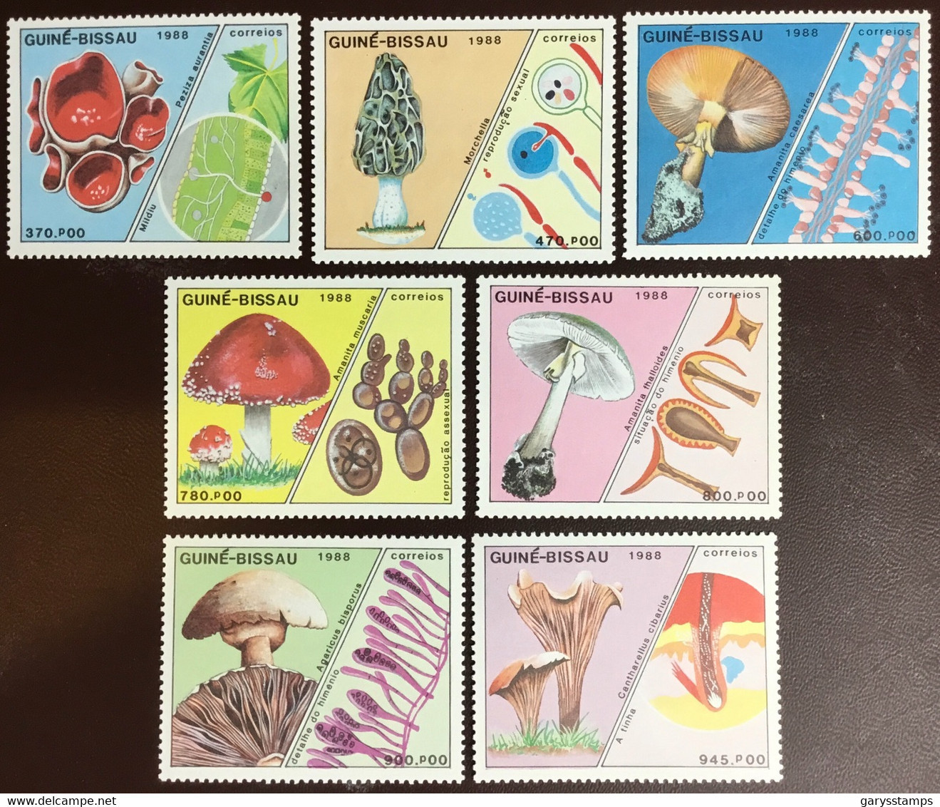 Guinea Bissau 1988 Mushrooms Fungi MNH - Hongos