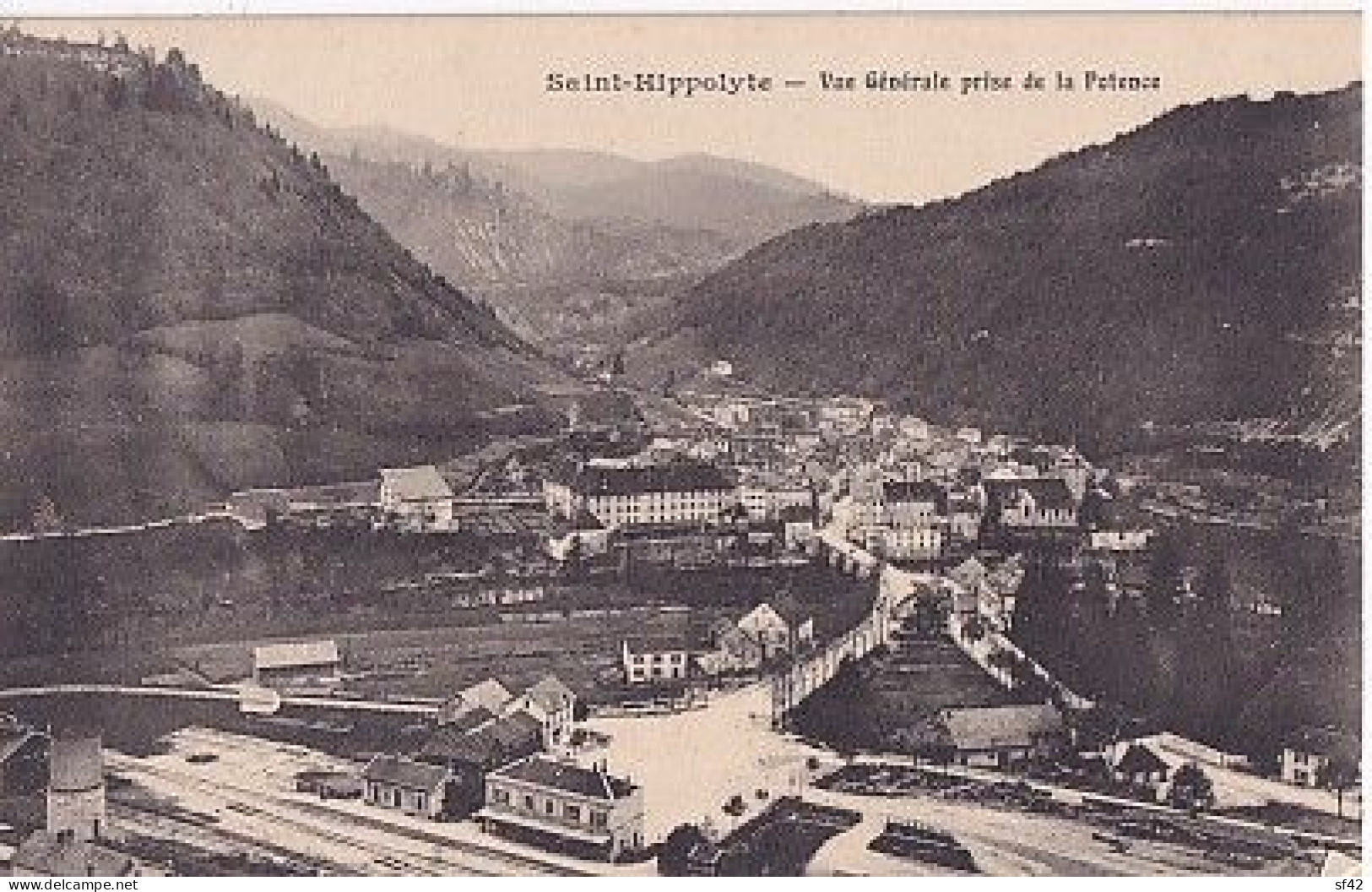 SAINT HIPPOLYTE                VUE GENERALE PRISE DE LA POTENCE - Saint Hippolyte