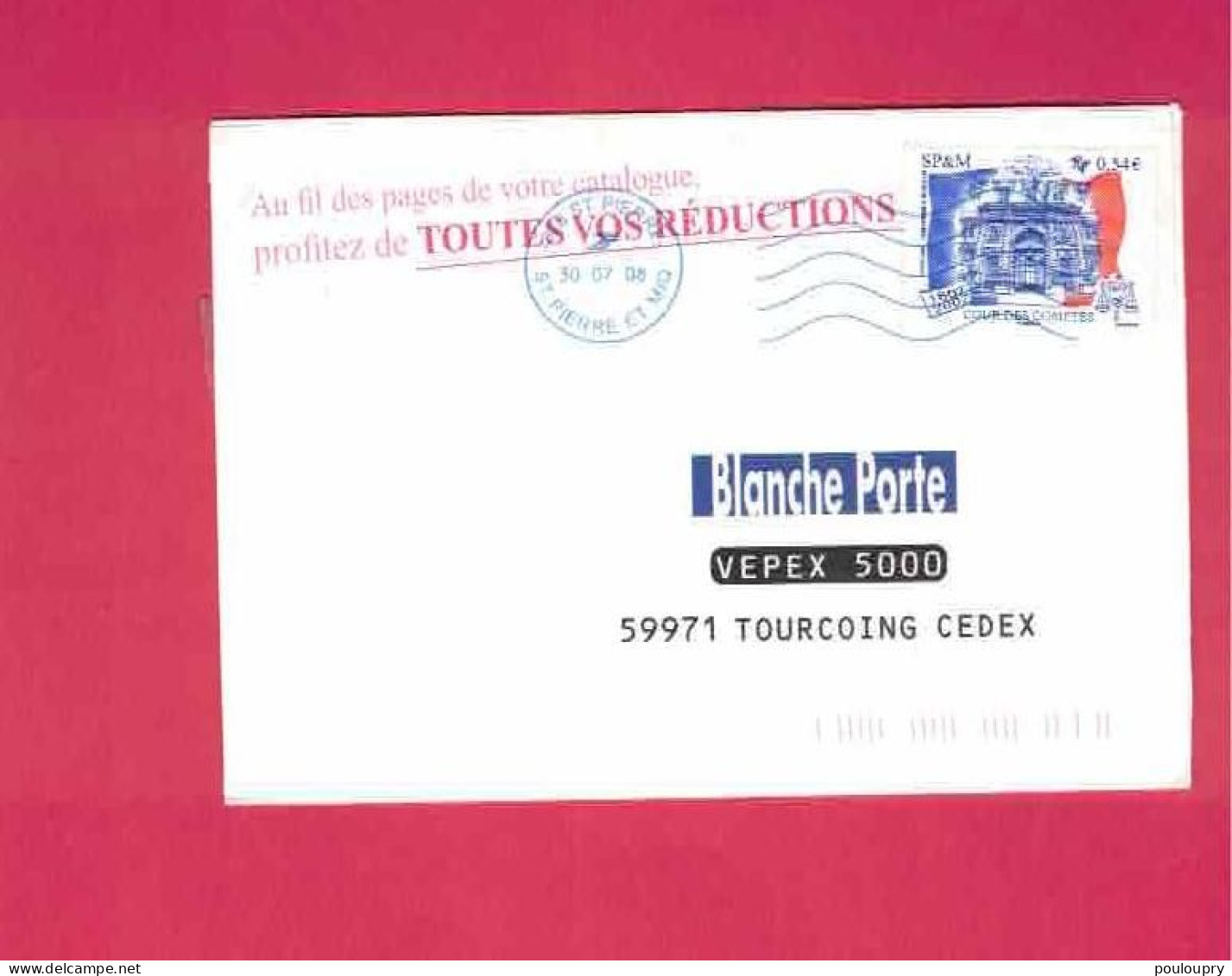 Lettre De 2008 Pour La France - YT N° 885 - Bicentenaire De La Cour Des Comptes - Briefe U. Dokumente