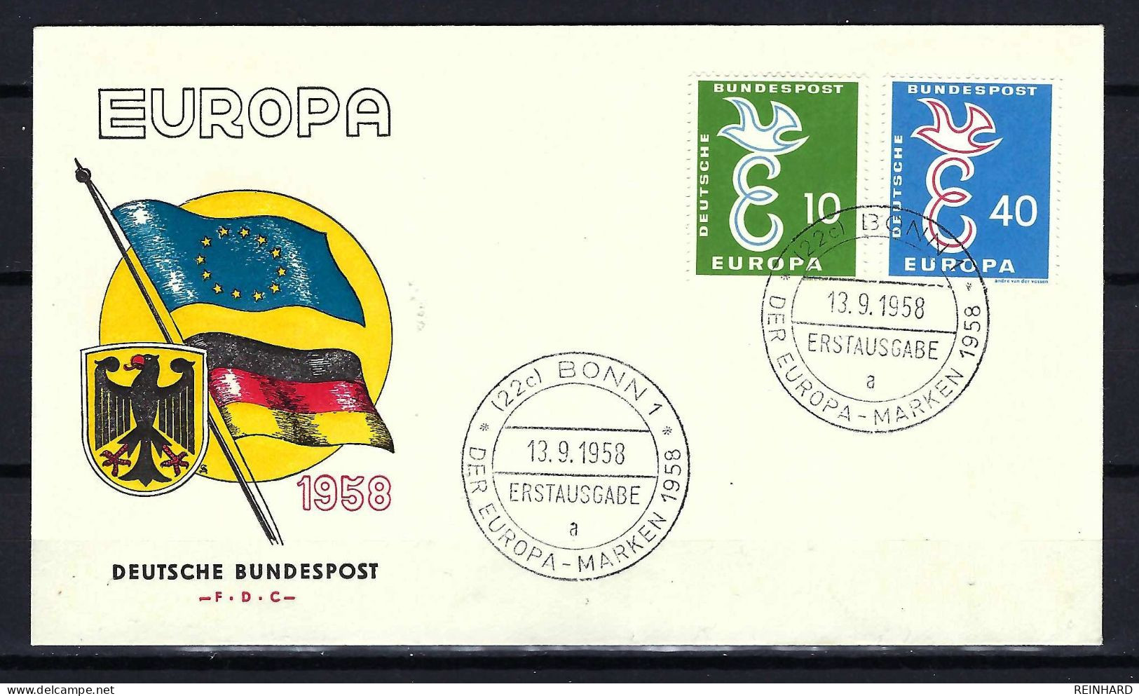 BUND FDC Mit Komplettsatz Mi-Nr. 295 - 296 Europamarken - Siehe Bild - 1948-1960