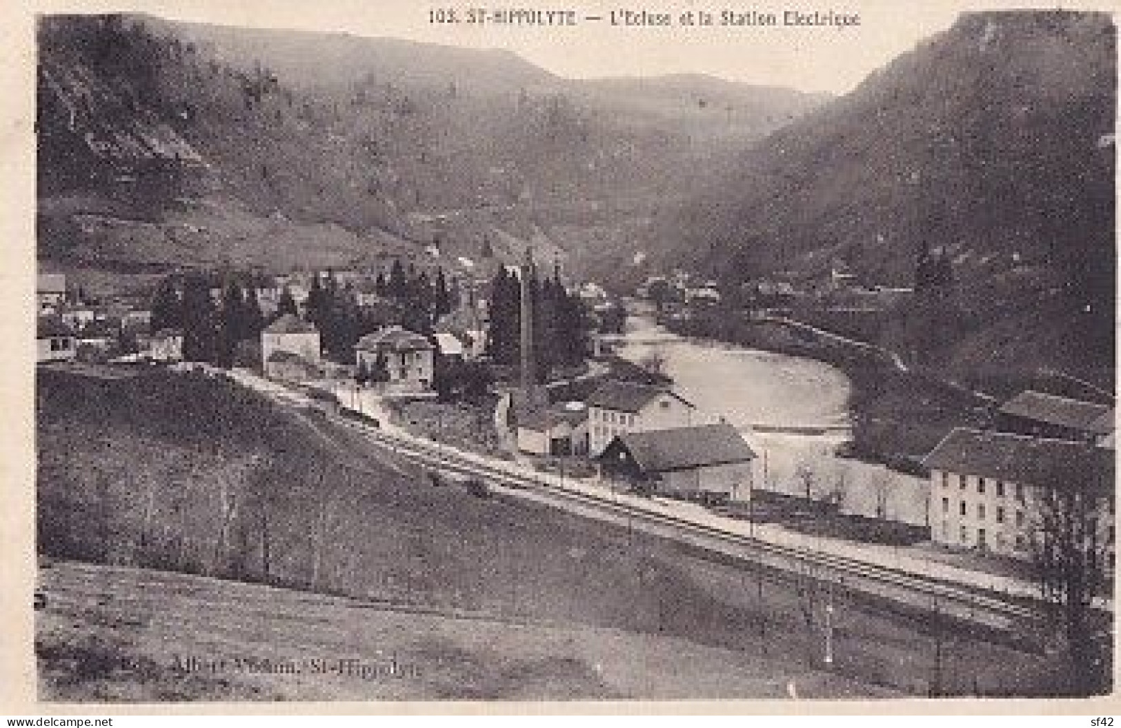 SAINT HIPPOLYTE              L ECLUSE ET LA STATION ELECTRIQUE - Saint Hippolyte