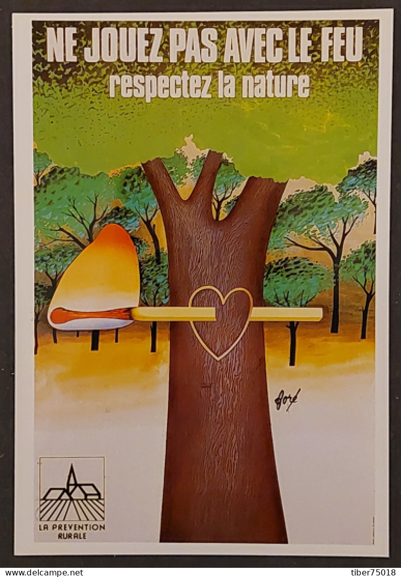 Carte Postale - Affiche Pour La Prévention Rurale (1976) Illustration : Foré (signature Au Dos) - Fore