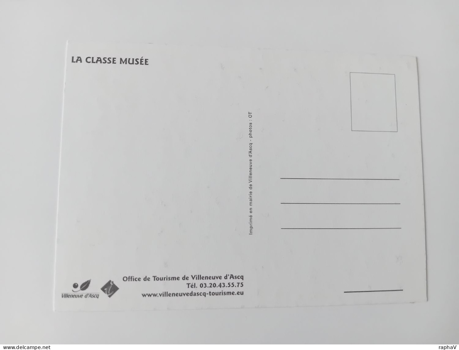 Carte Postale Classe Musée 2 - Villeneuve D'Ascq