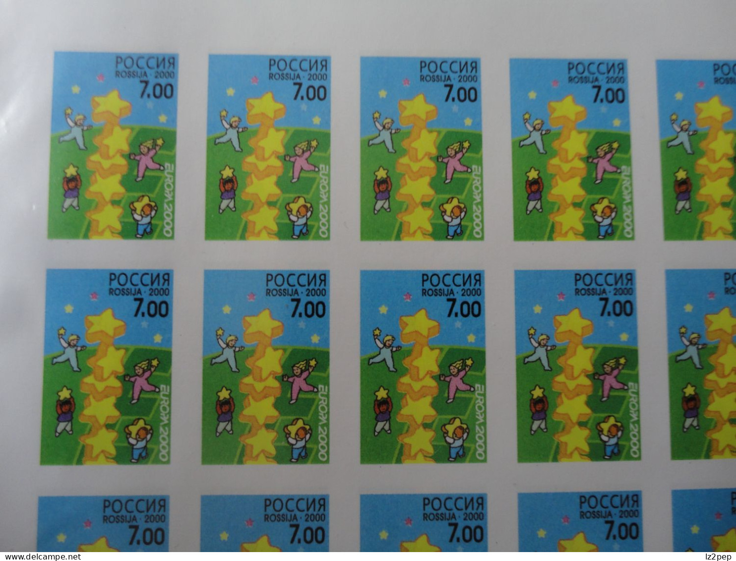 Russia 2000  Europa Imperf Proof Full Sheet MNH - Andere & Zonder Classificatie