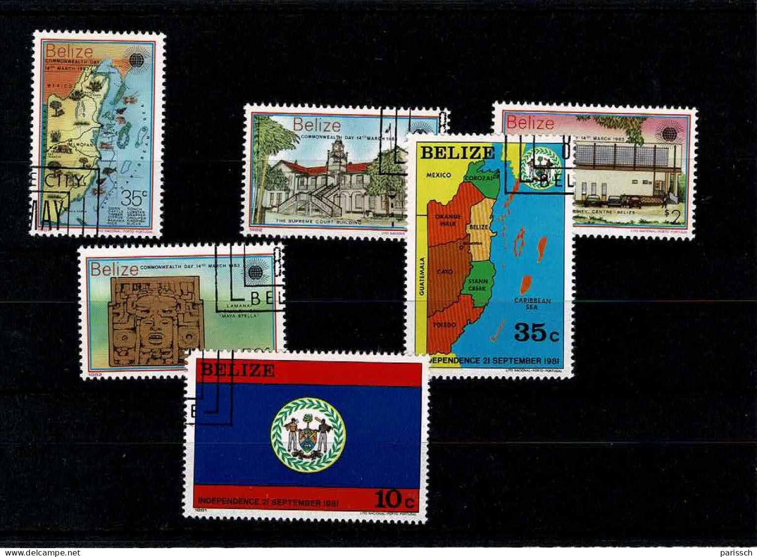 Carte, Cour Suprême, Drapeau, Université - Belize - Geografia