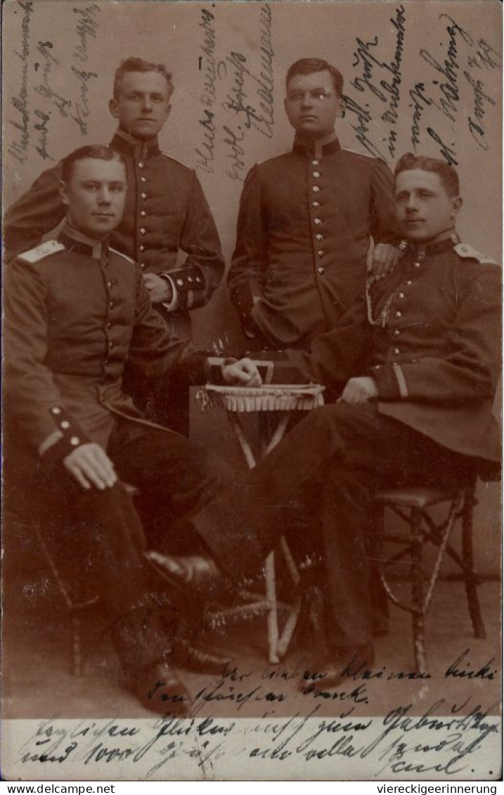 ! Alte Foto Ansichtskarte Aus Gnesen, 1905, Soldatenphoto, Militär, Militaria, Uniformen - Pologne