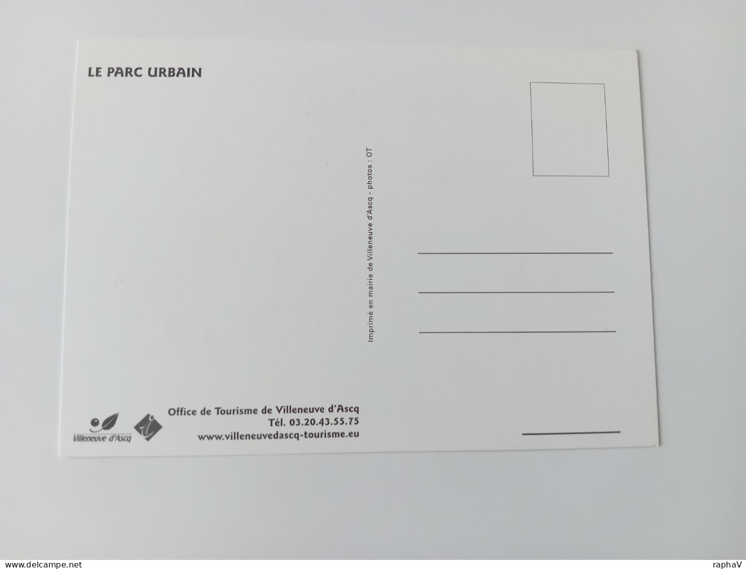 Carte Postale Le Parc Urbain - Villeneuve D'Ascq